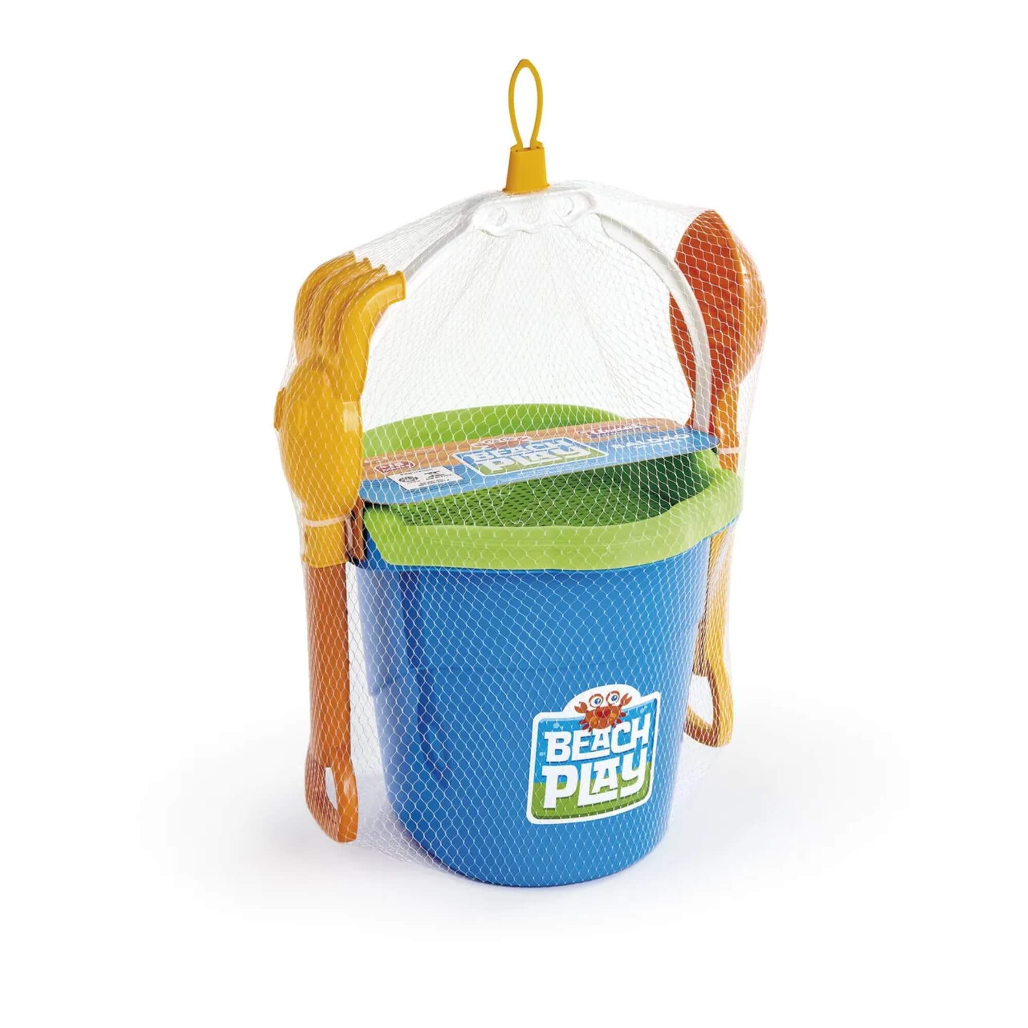 Balde de Areia Praia Grande Brinquedo Infantil Beach Play Sortido e Unitário Usual Brinquedos - 637