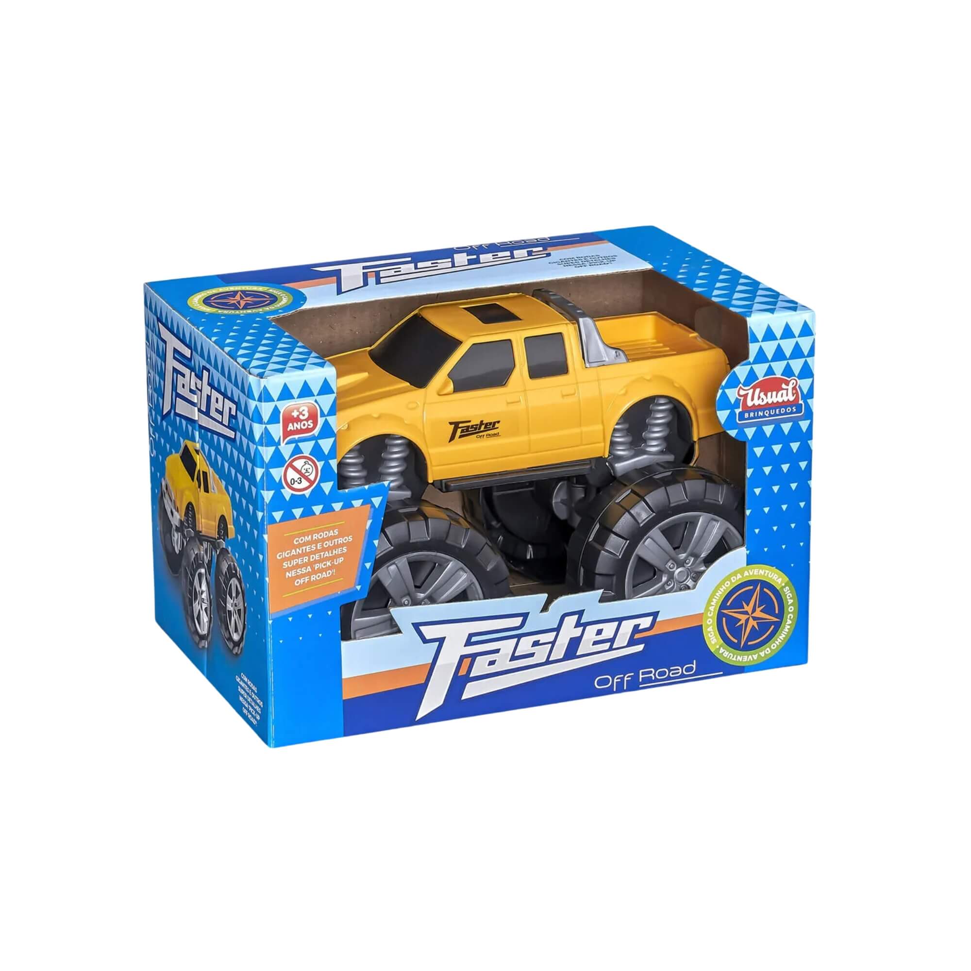 Brinquedo Infantil Carrinho Pick Up Faster Cor Sortida Unitário Usual Brinquedos - 643