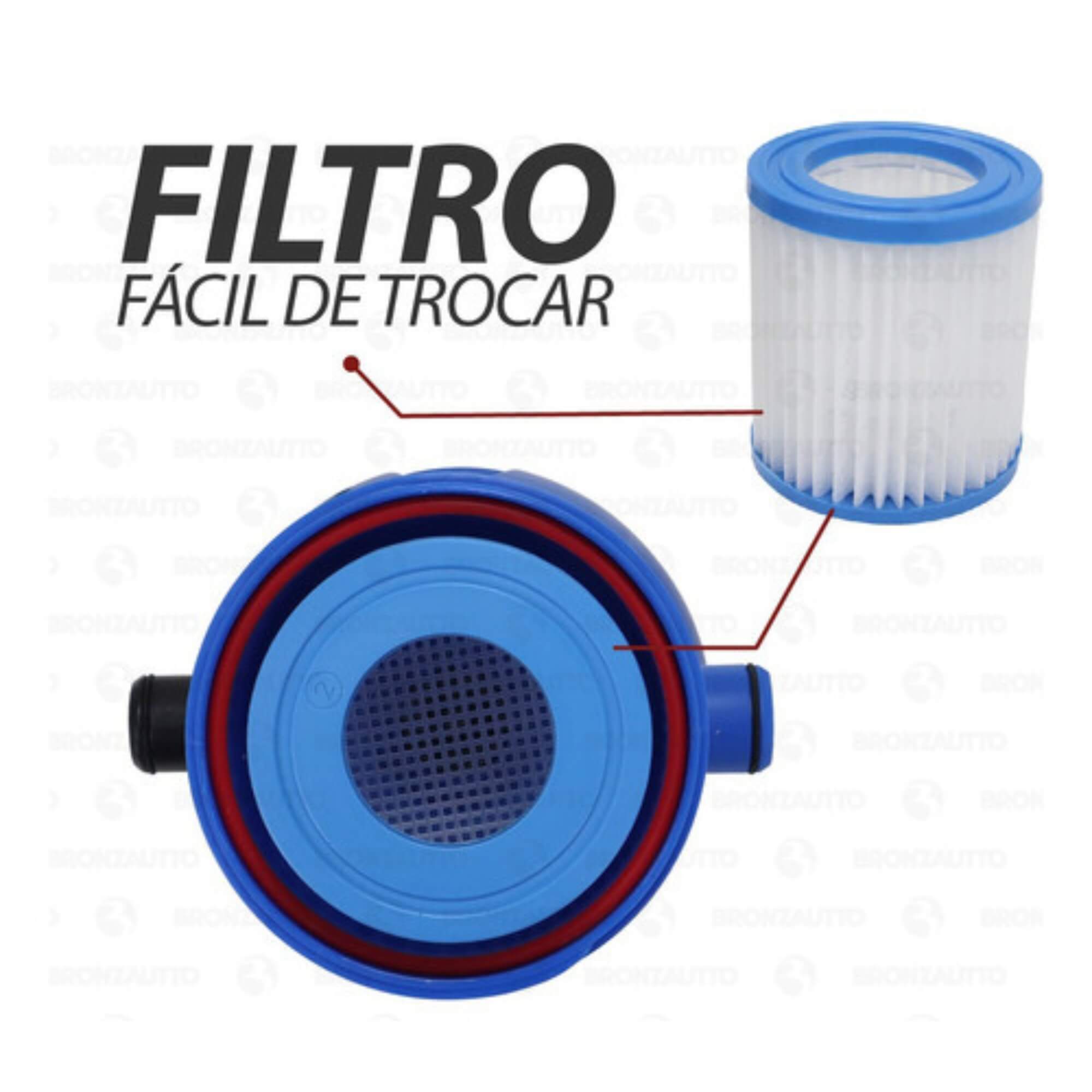 COMP Kit Piscina de Armação 10.000 Litros + Bomba Filtragem  + Lona 4x4 - Escolha Voltagem