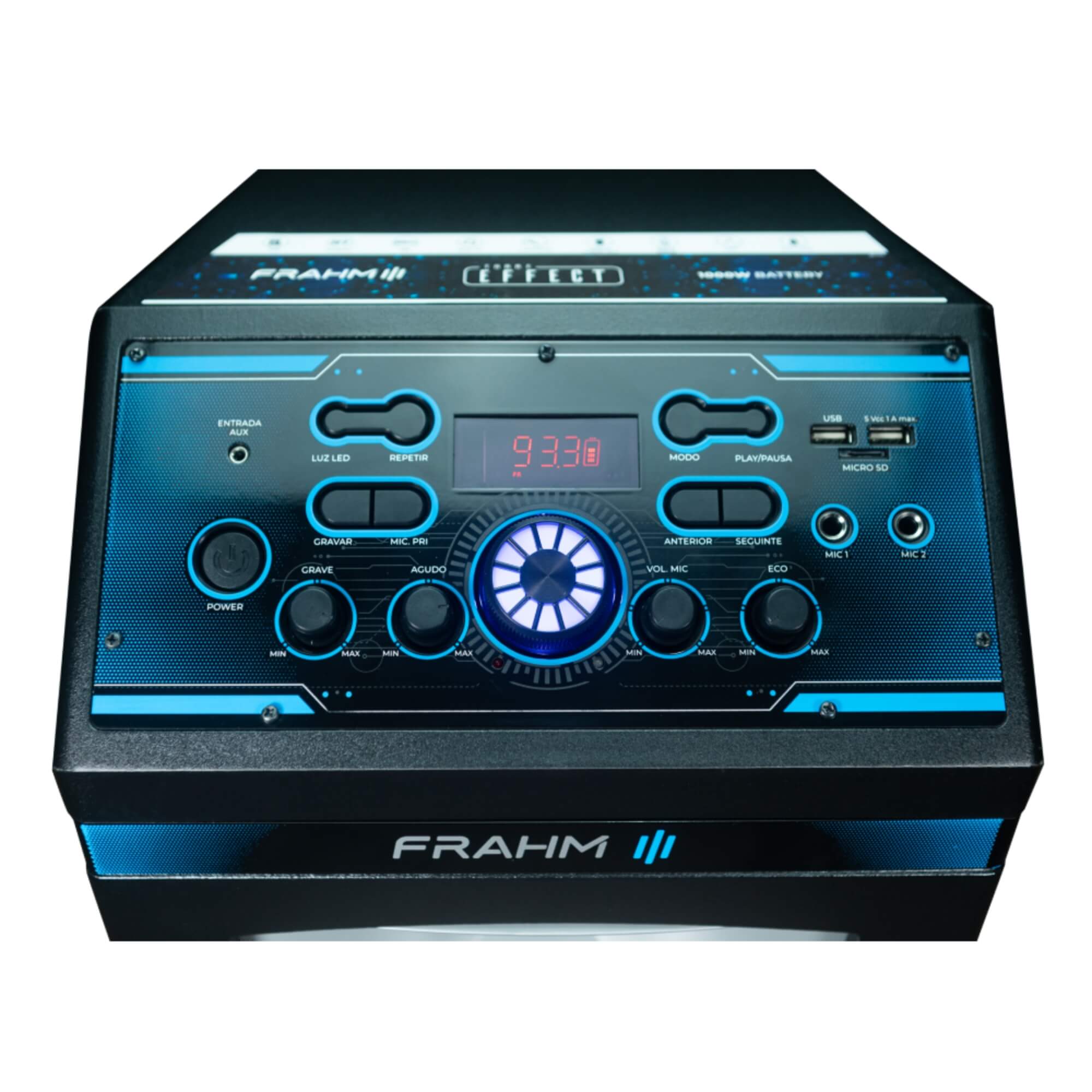 Torre Multiuso Effect 1000 Battery 1000W RMS Alto-falantes 2×8″ Frahm - 32162