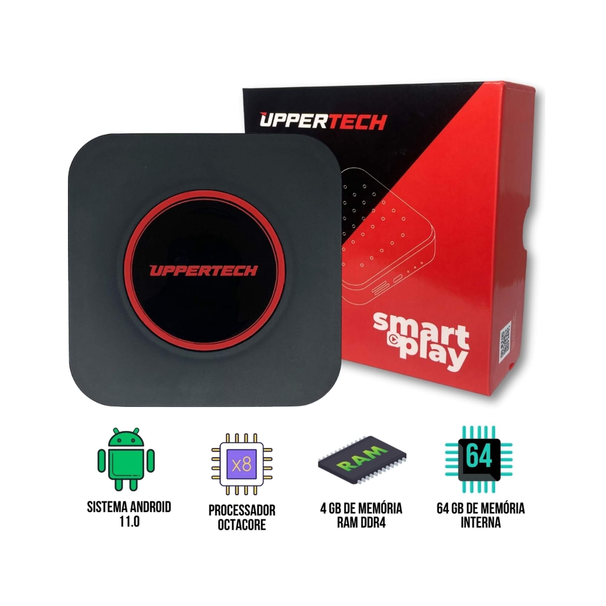 Streaming Box Previlege G2 Octacore 4GB RAM 64GB Octacore 1.8GHz Uppertech - 5532