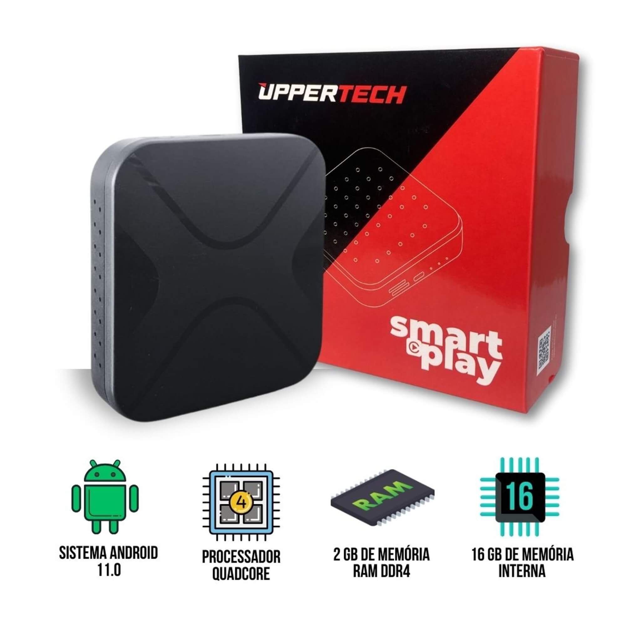 Streaming Box Play Two Video 2GBDDR3 RAM 16GB Uppertech - 5028