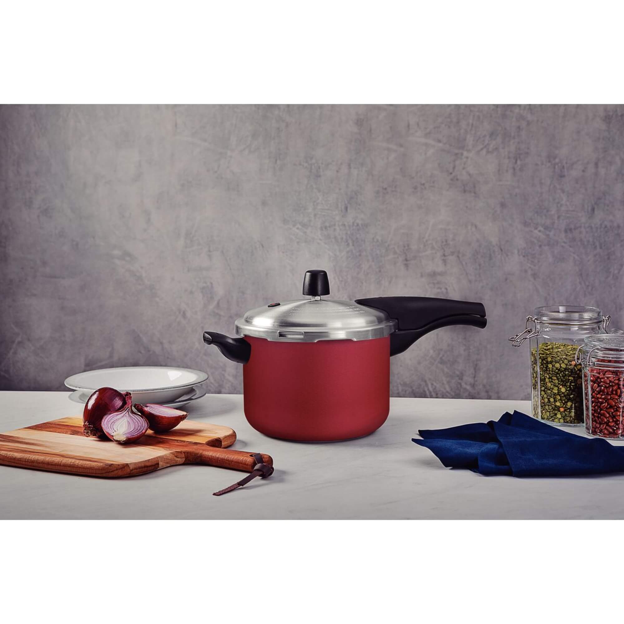 Panela de Pressão Vancouver Effect Alumínio Starflon Max Vermelho 20cm 4,5L Tramontina - 20591720
