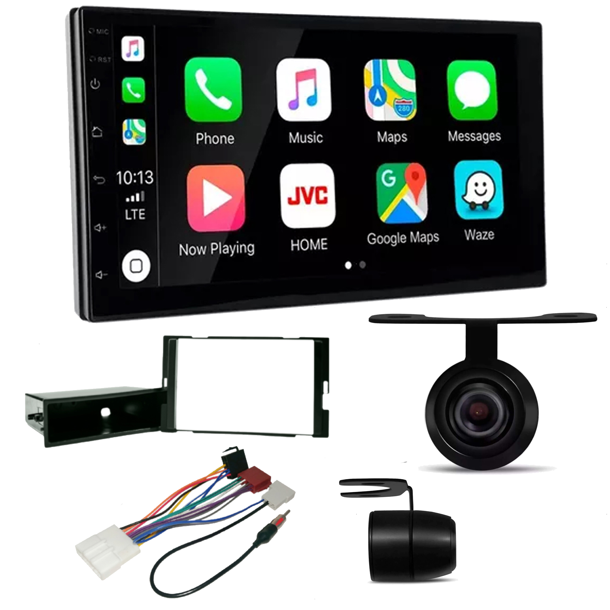 COMP Kit Multimidia Versa 2013 a 2021 Android 13 7" 2+32GB Carplay e Android Auto + Câmera de Ré + Moldura HT-7210CA