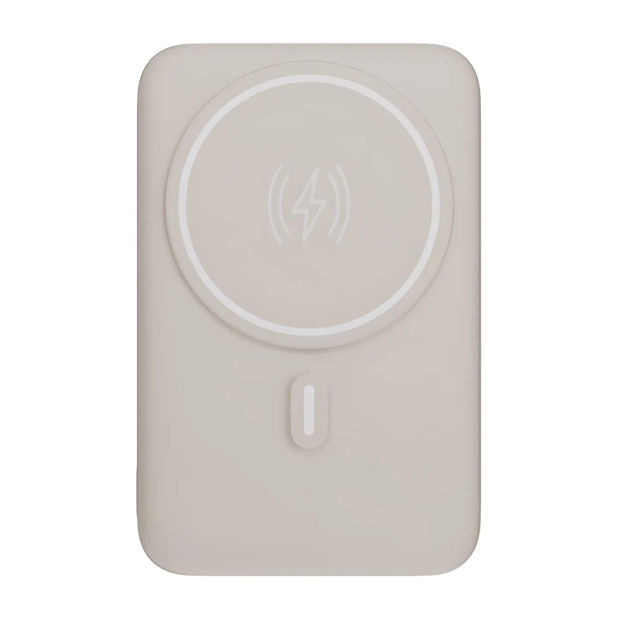 Carregador por Indução Portátil 10.000 mAh Compatível Magsafe Off White Geonav - PB10MAGOW