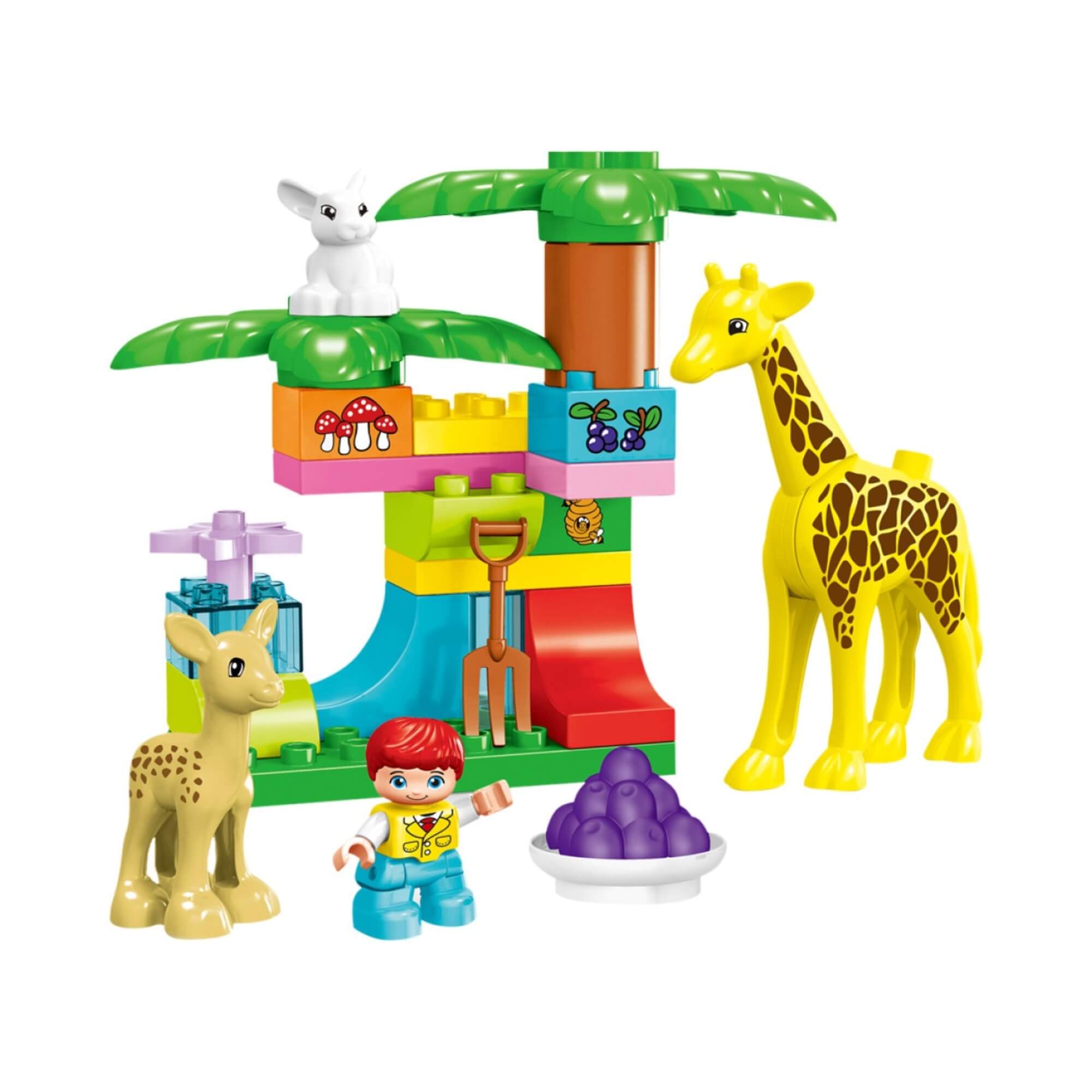 Brinquedo Infantil Blocos de Montar Cubic Jr Mundo Animal 26 Peças Multikids - BR2247