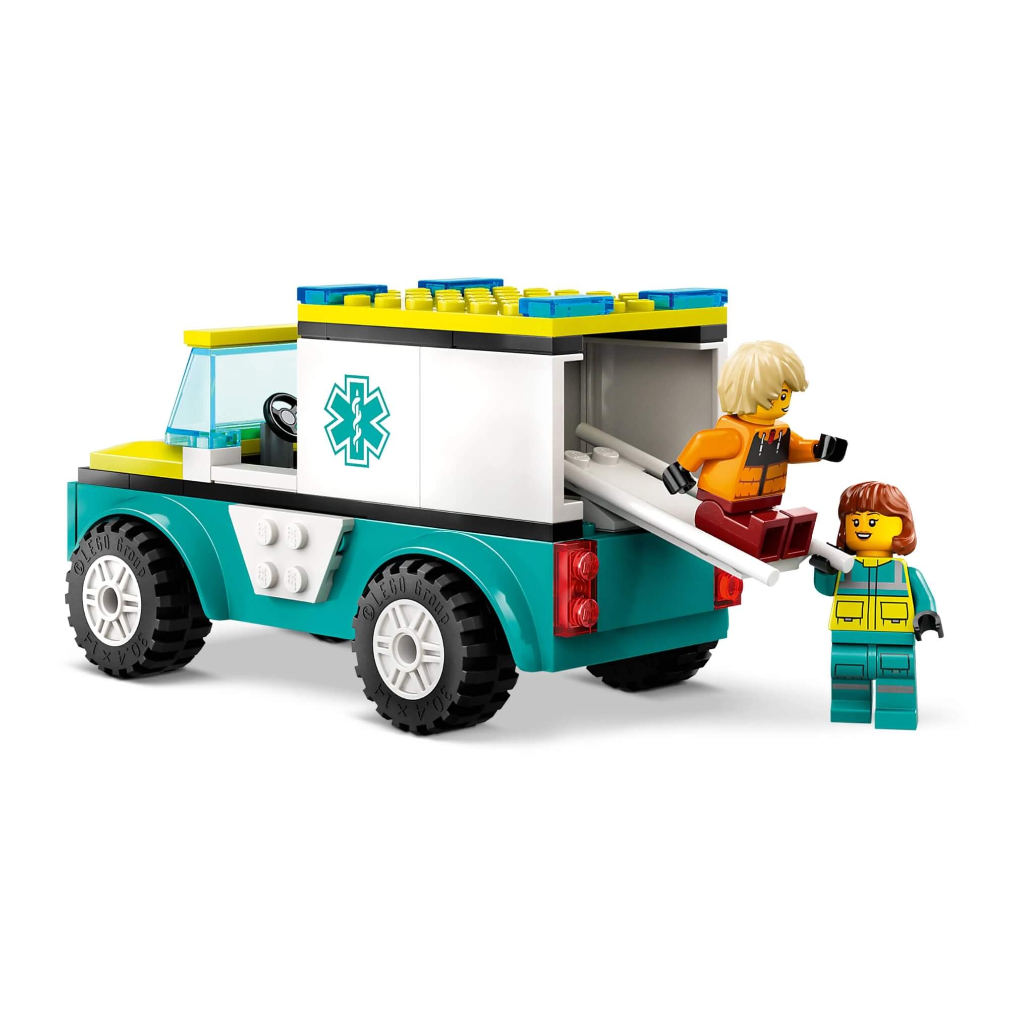 LEGO City Ambulância de Emergência e Snowboarder 79 Peças - 4111160403