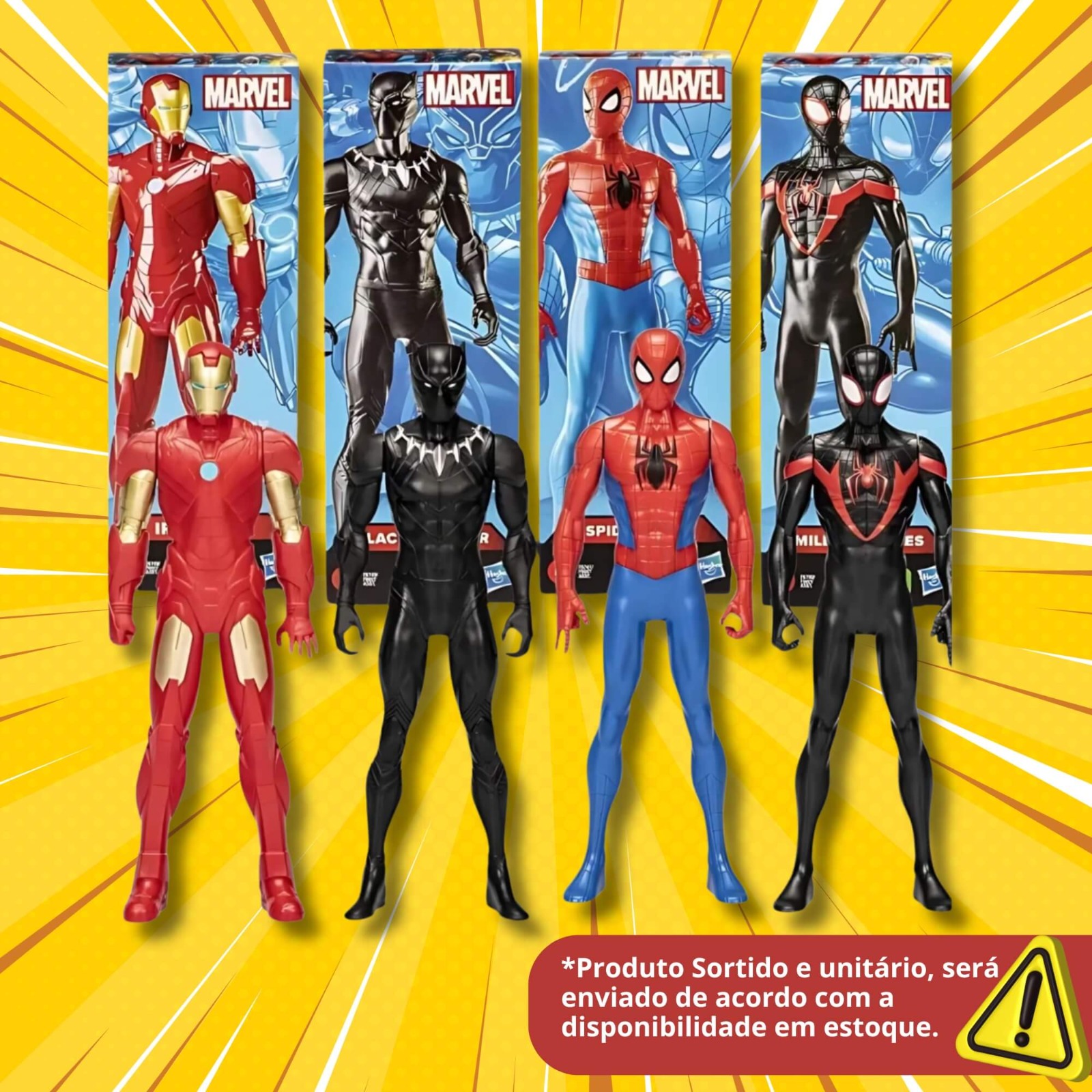 Boneco Marvel Vingadores Expression 20cm Articulado 1 Unidade Sortida Hasbro - F6607