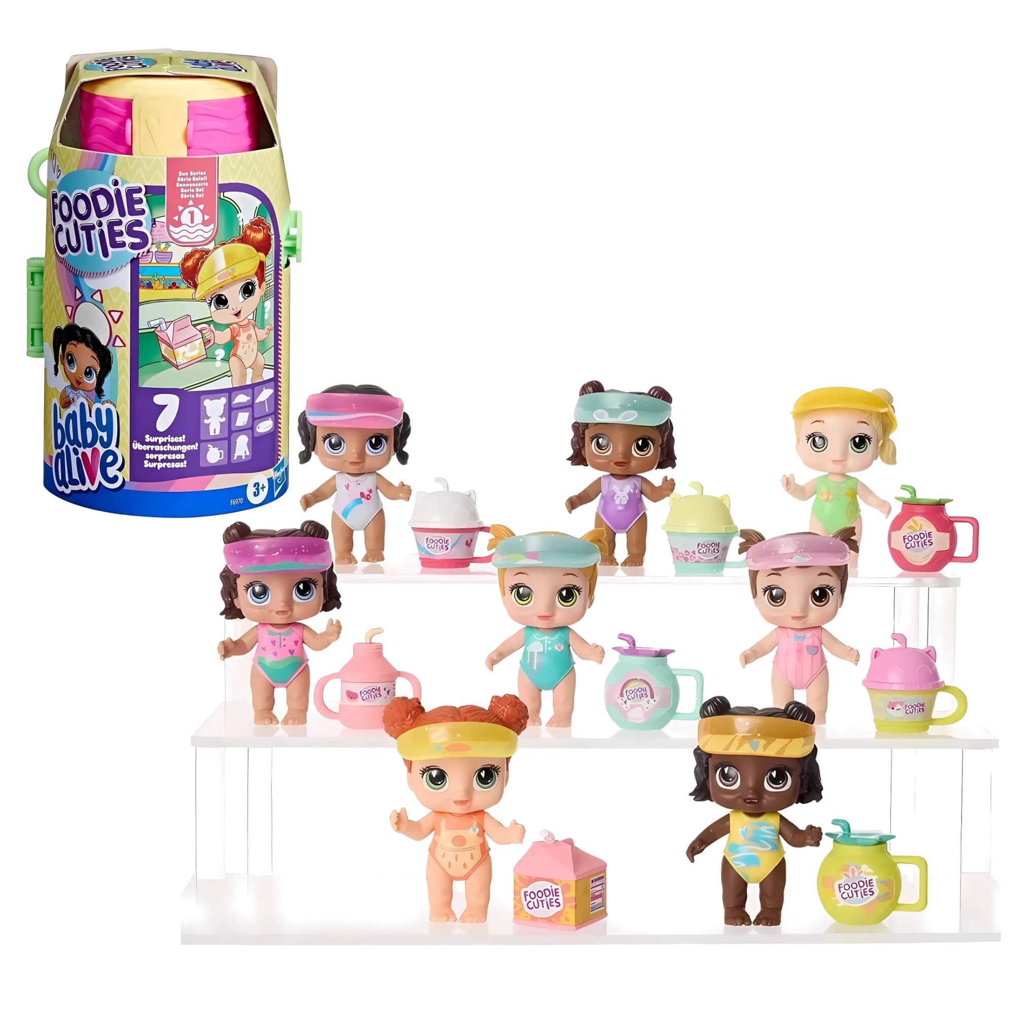 Boneca Baby Alive 7cm Foodie Cuties Garrafa 1 Unidade Sortida Hasbro F6970 - 17545