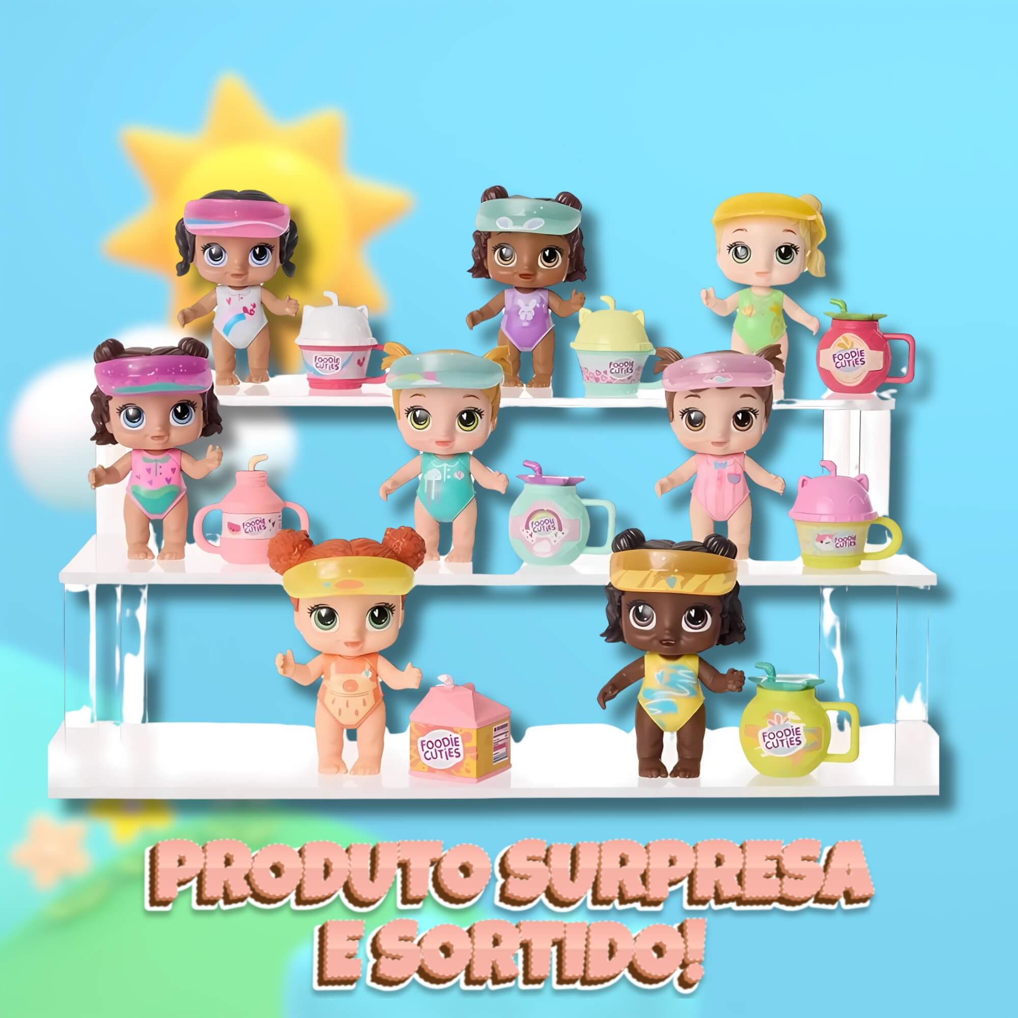 Boneca Baby Alive 7cm Foodie Cuties Garrafa 1 Unidade Sortida Hasbro F6970 - 17545