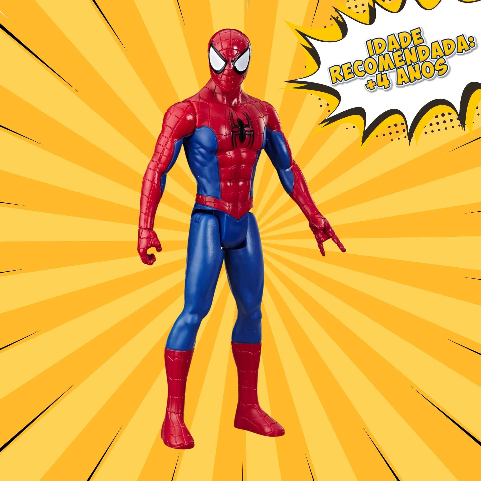 Boneco Homem Aranha 30cm Titan Hero Blast Gear Hasbro - 14974