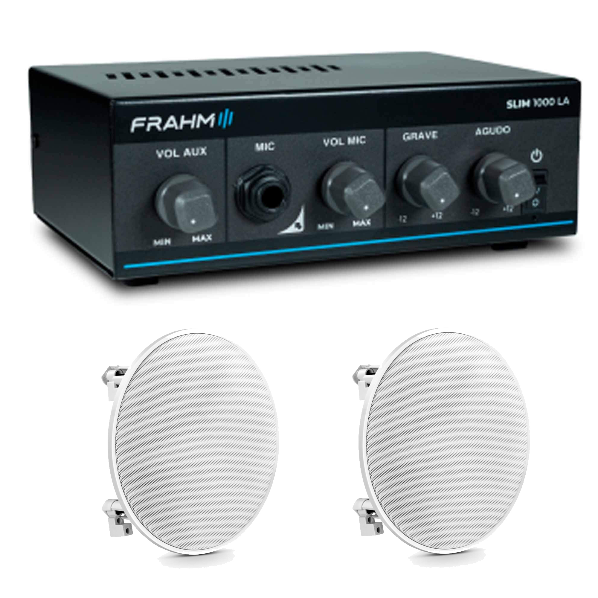 COMP KIT Amplificador SLIM 1000 + 2 Arandelas FR50R Frahm