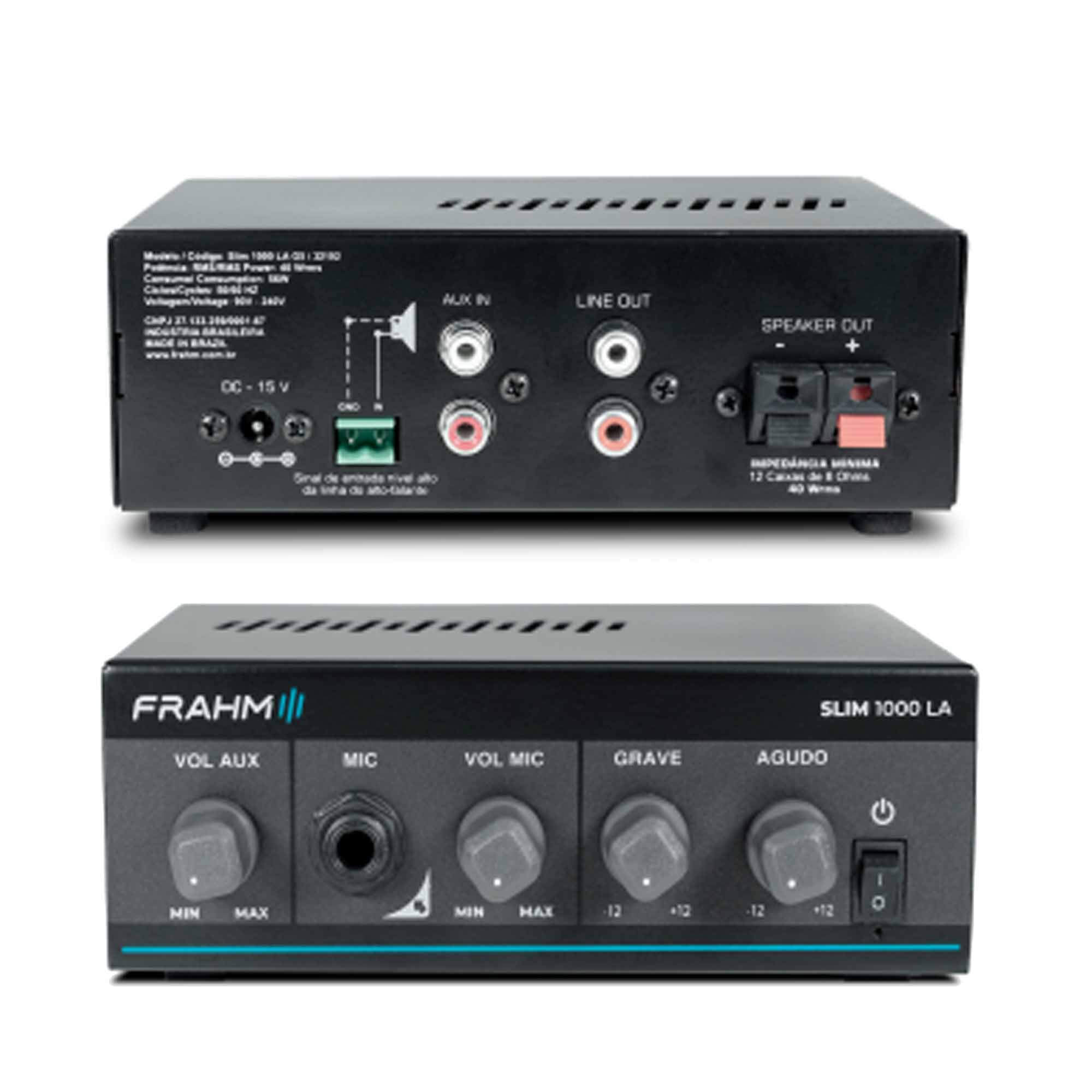 COMP KIT Amplificador SLIM 1000 + 2 Arandelas FR50R Frahm