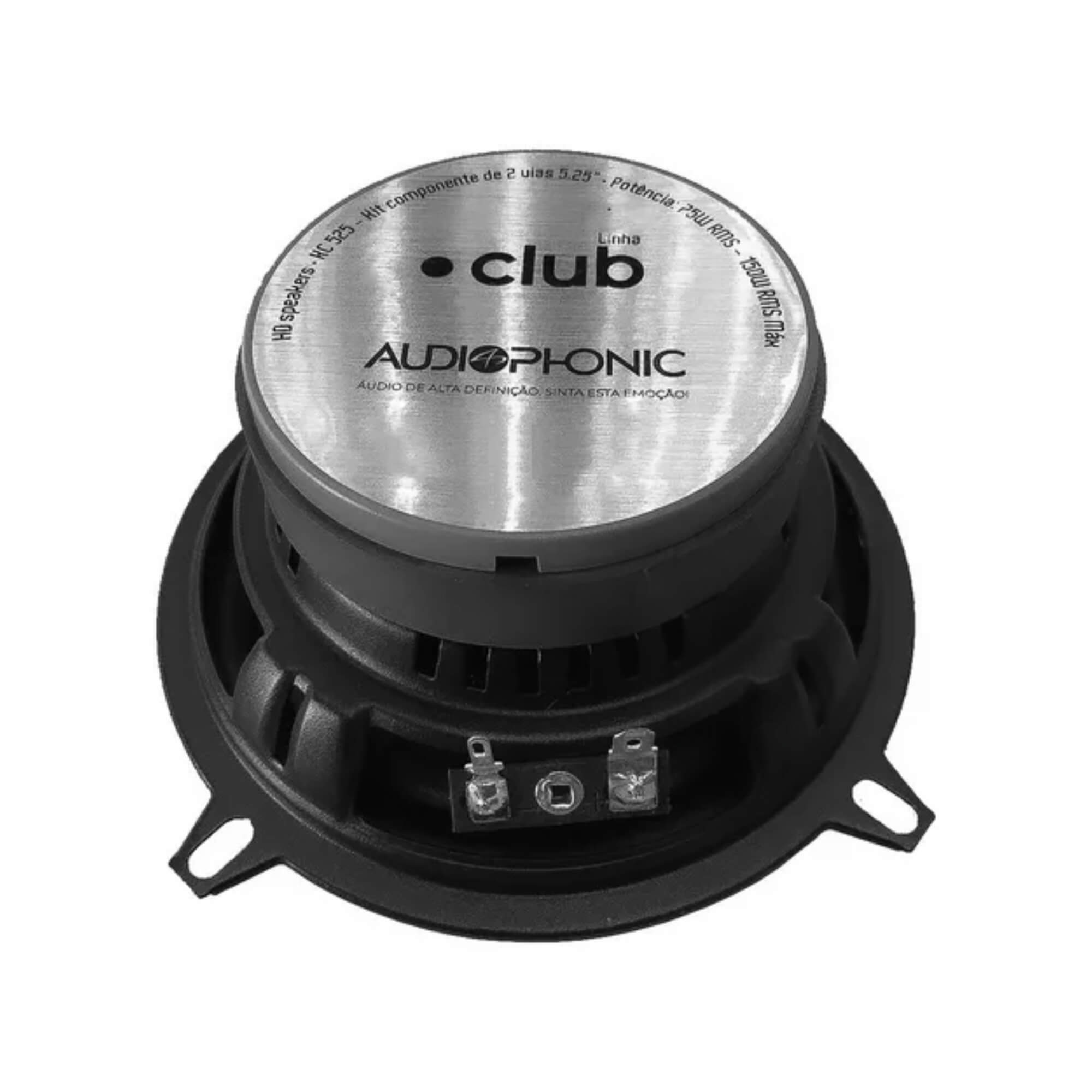 Kit 2 Vias KC 525 150W RMS 5.25" Polegadas 4 Ohms Linha Club Audiophonic - 00450