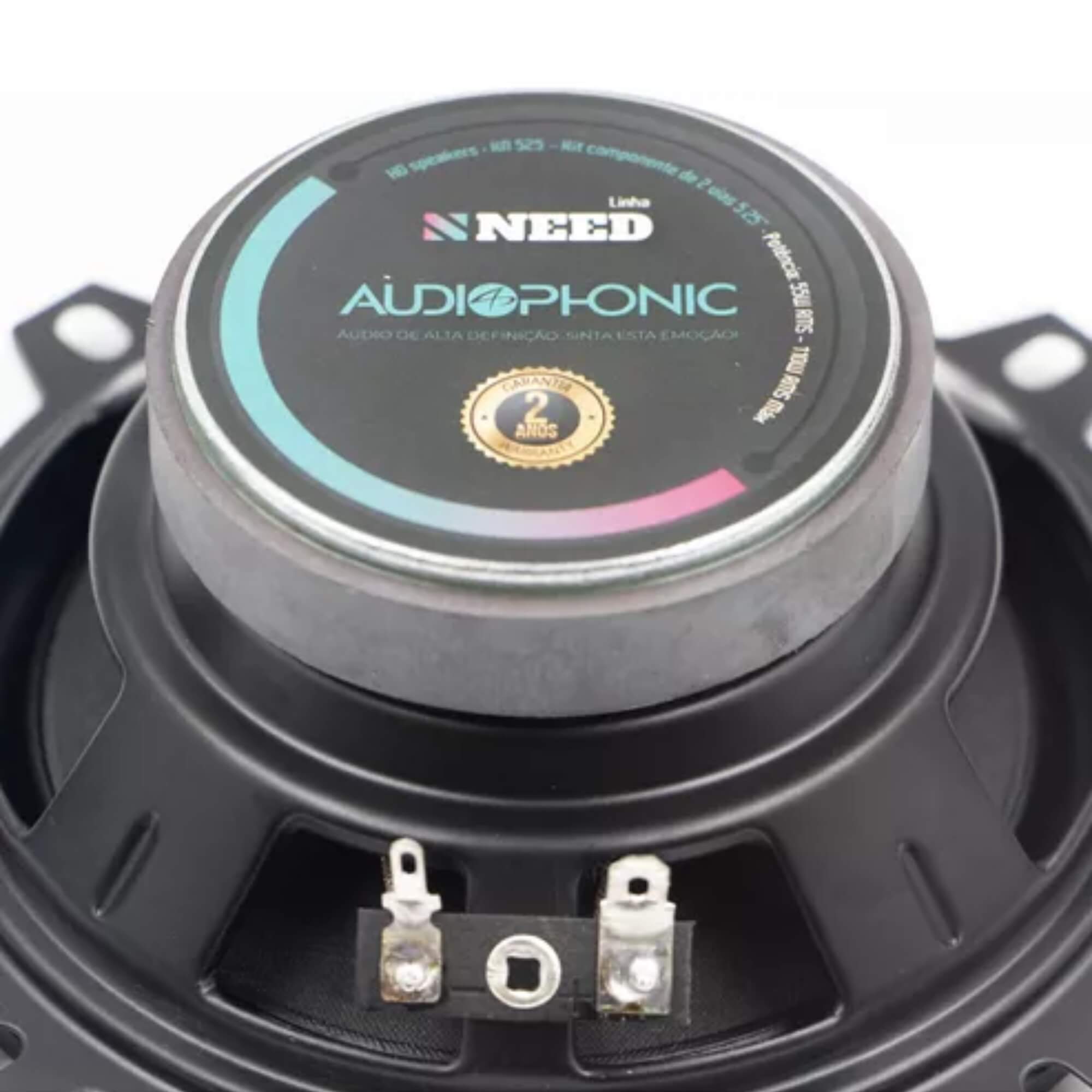 Kit 2 Vias Need KN 525 110W 5,25" Polegadas 55W RMS Audiophonic - 00451