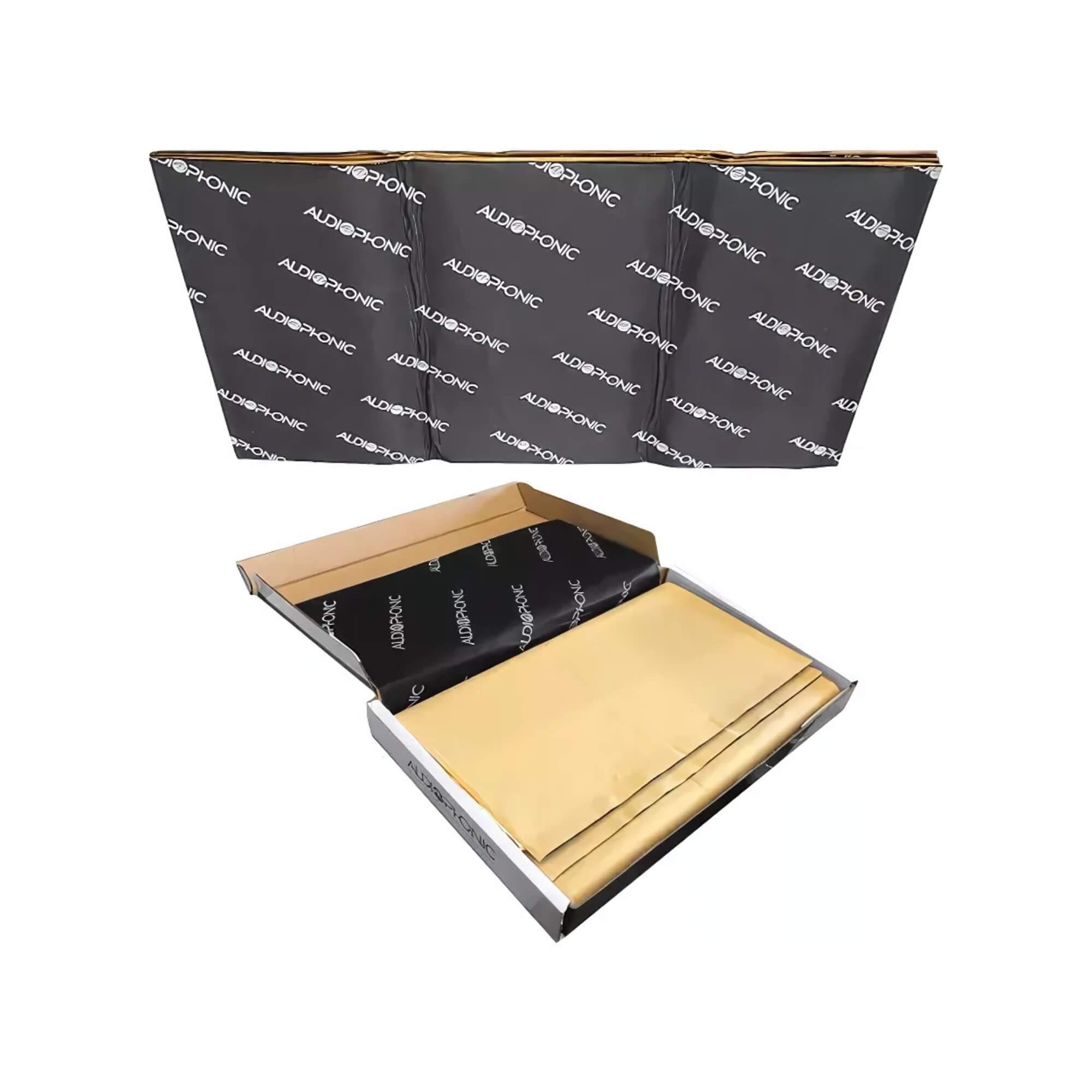 Manta Acústica 1.6MM 80x46 Butyl127 3MM 3 Folhas MAC 03 Audiophonic - 00454