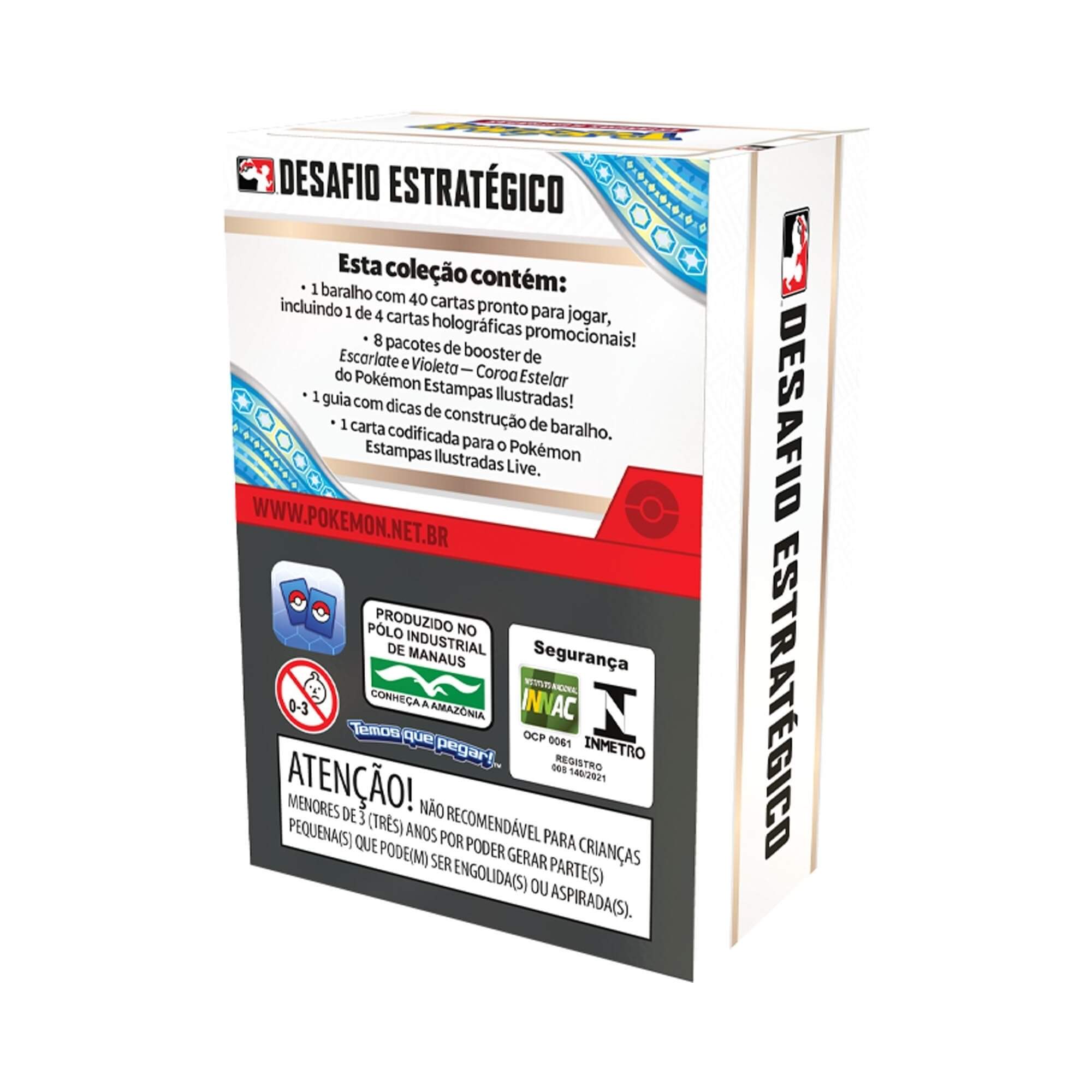 Pokemon TCG Desafio Estrategico Escarlate e Violeta 7 Coroa Estelar Copag - 34672