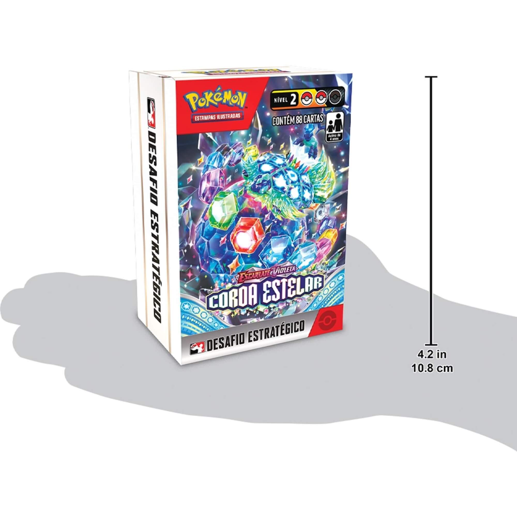 Pokemon TCG Desafio Estrategico Escarlate e Violeta 7 Coroa Estelar Copag - 34672