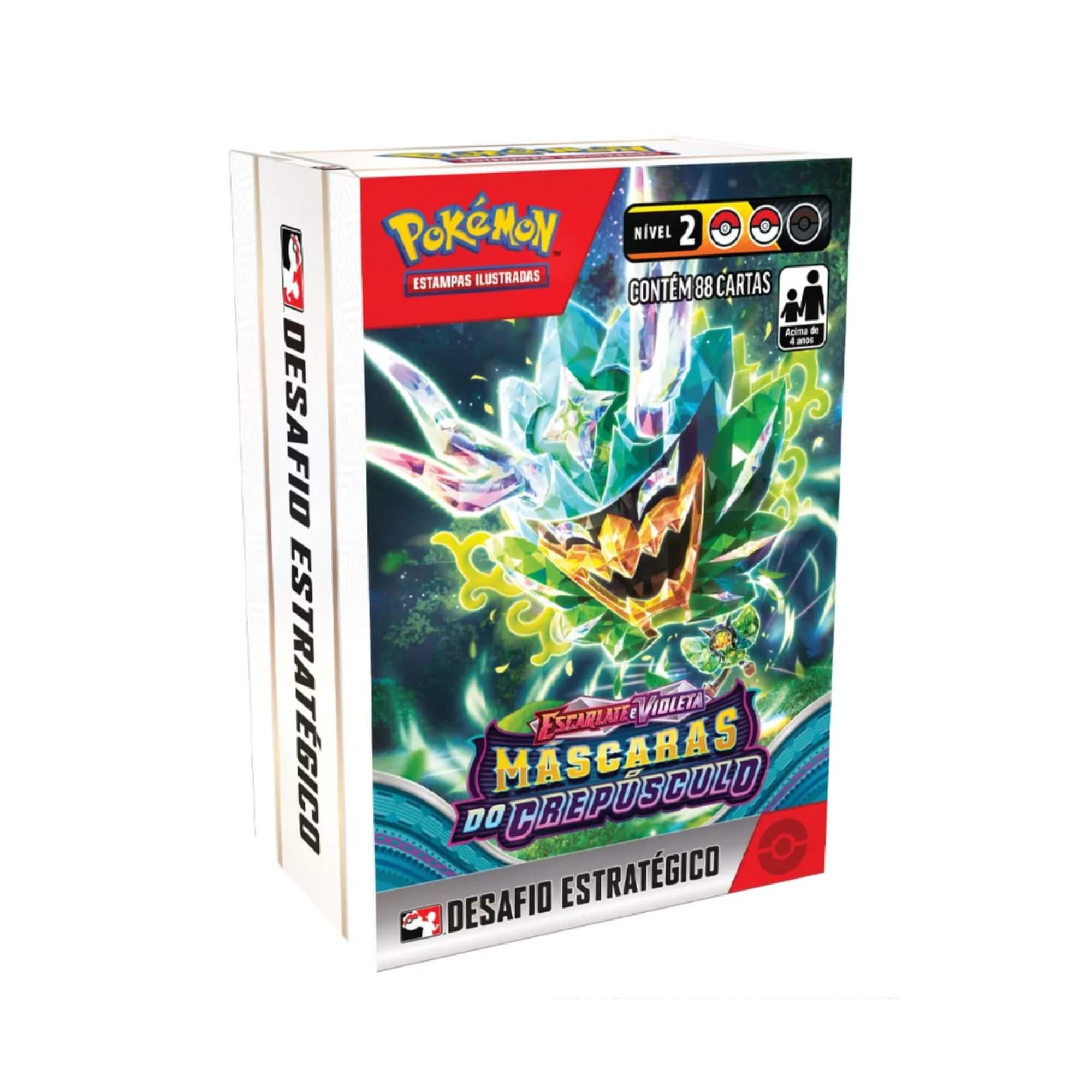 Desafio Estrategico Pokemon Escarlate e Violeta 6 Máscaras do Crepúsculo Copag - 34435