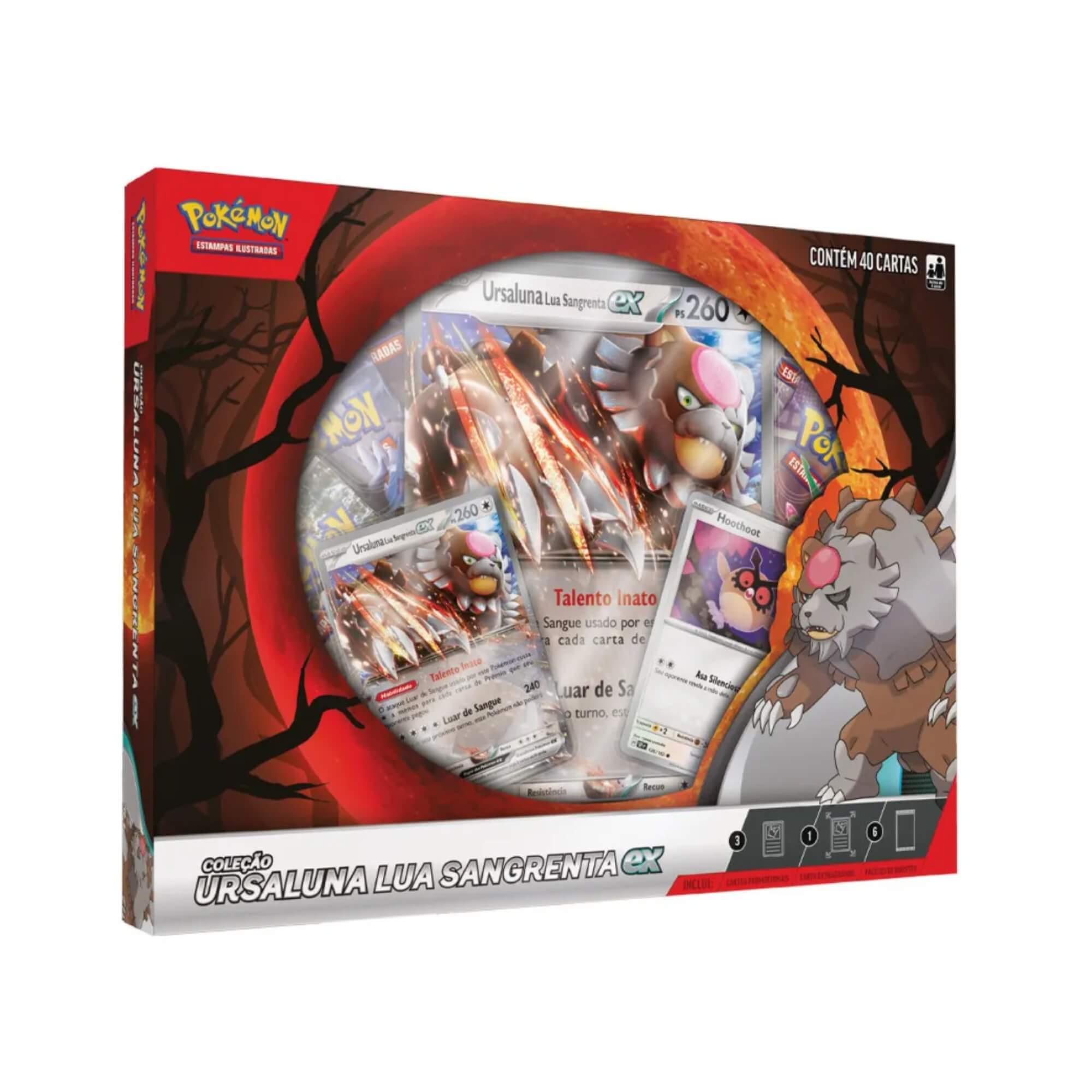 Box Pokémon Ursaluna Lua Sangrenta EX Copag - 34516
