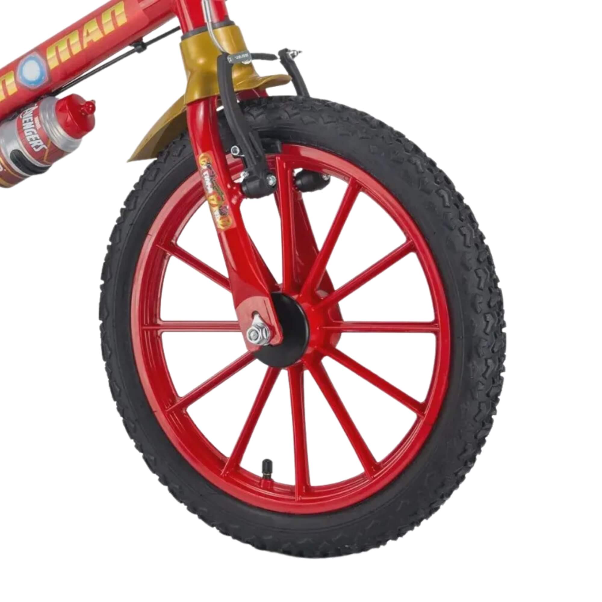 COMP Kit Bicicleta Infantil Aro 16" Homem de Ferro + Capacete Homem Aranha Nathor