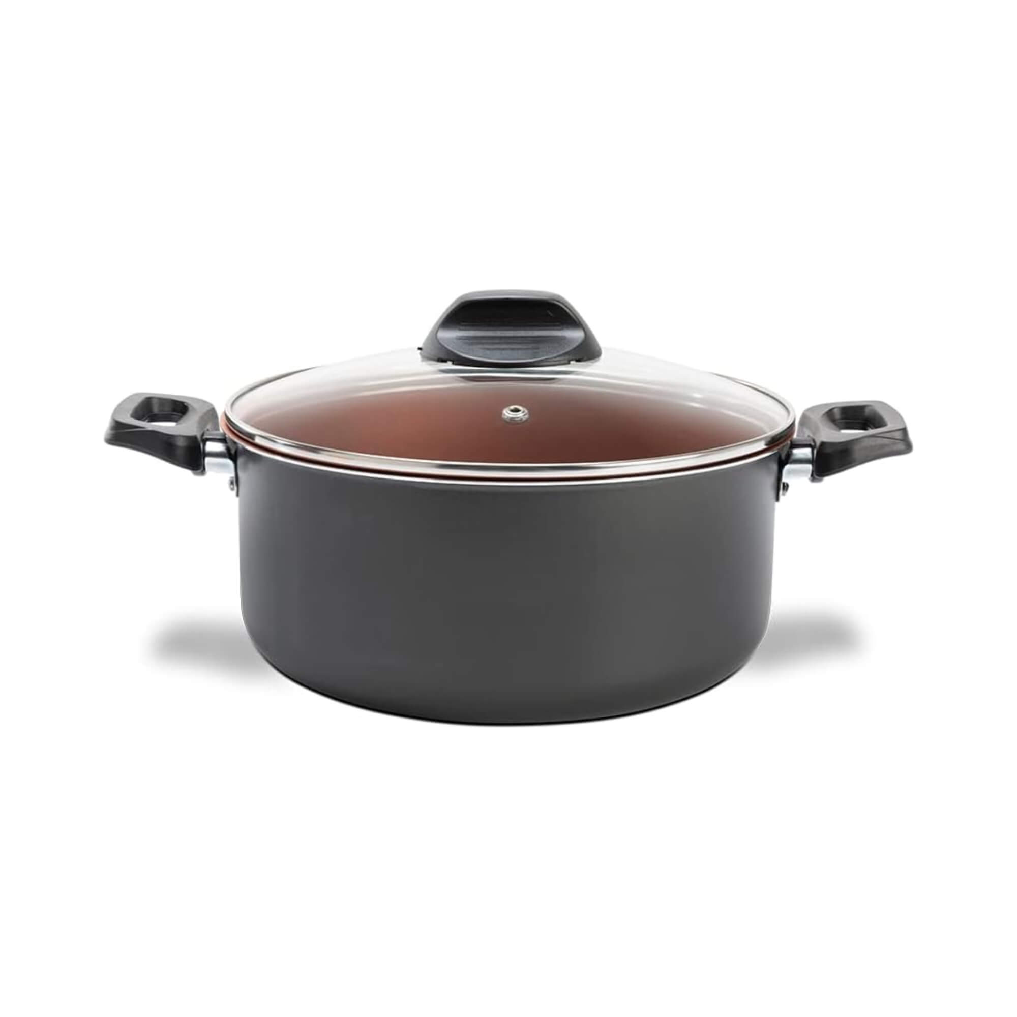Jogo de Panelas 4 Peças Topázio Pro-flon Antiaderente Cinza Range Brinox - 7233/100