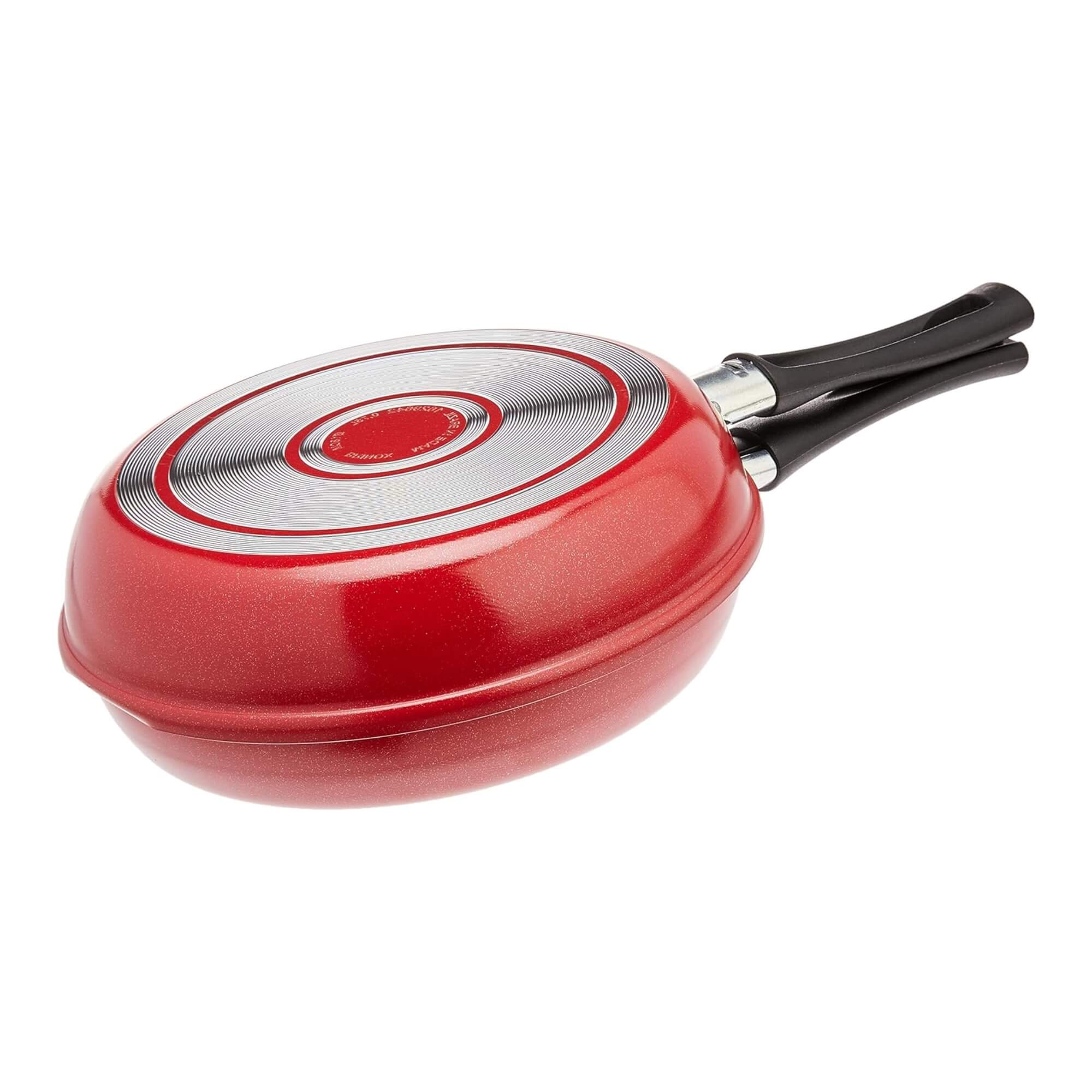 Omeleteira Antiaderente Pro-Flon 18cm 0,7L Linha Garlic Vermelha Brinox - 7001/371