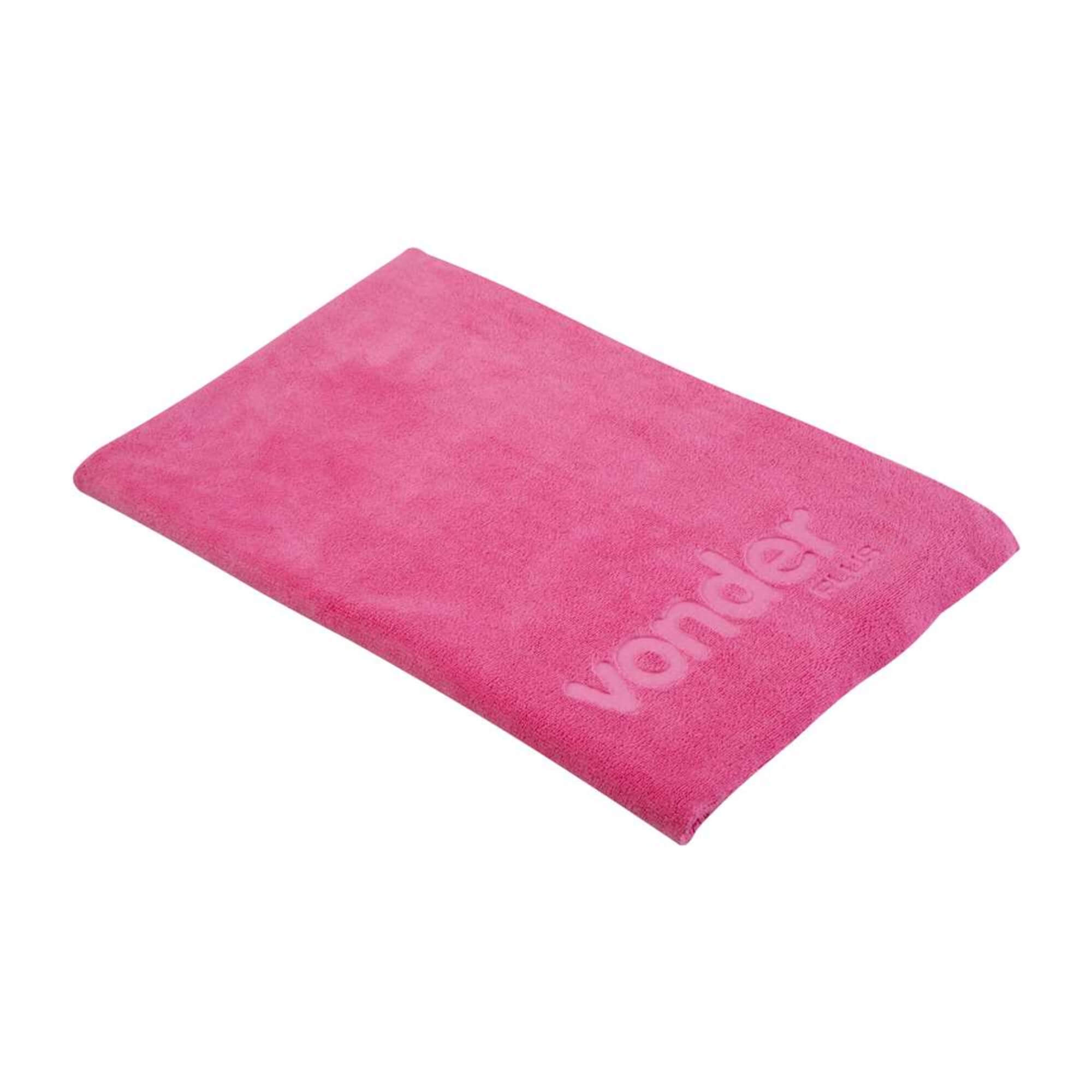 Toalha de Microfibra 40x60cm 400gsm na cor Rosa VONDER PLUS - 6364406002