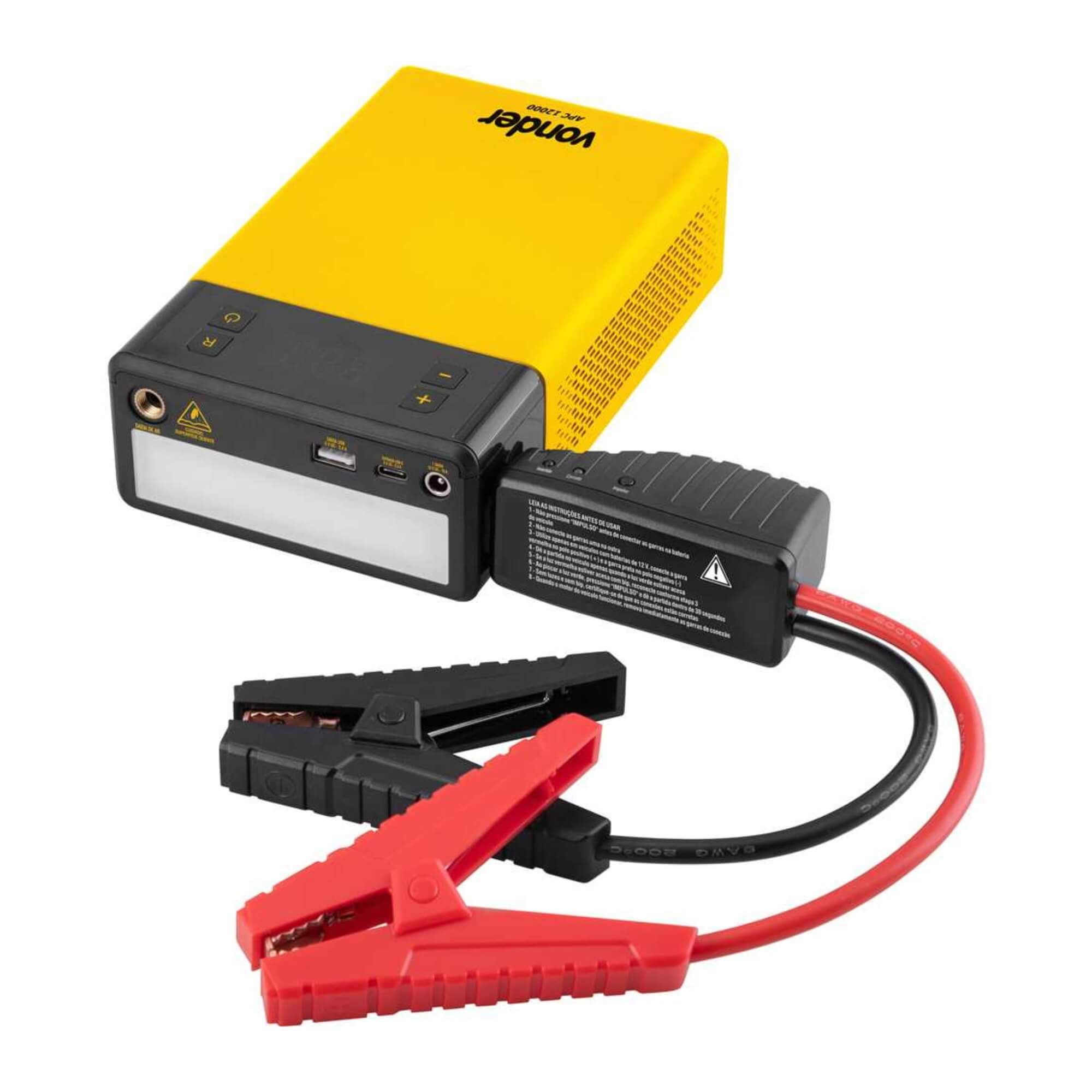 Auxiliar de Partida Portátil com Compressor de APC 12000 Vonder - 68.47.012.000