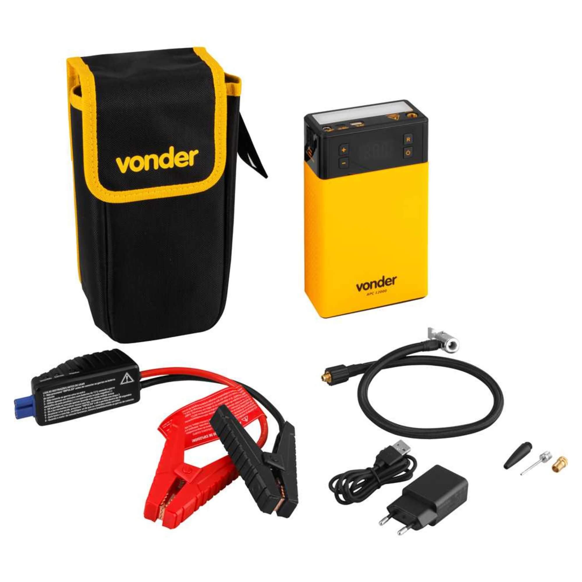 Auxiliar de Partida Portátil com Compressor de APC 12000 Vonder - 68.47.012.000