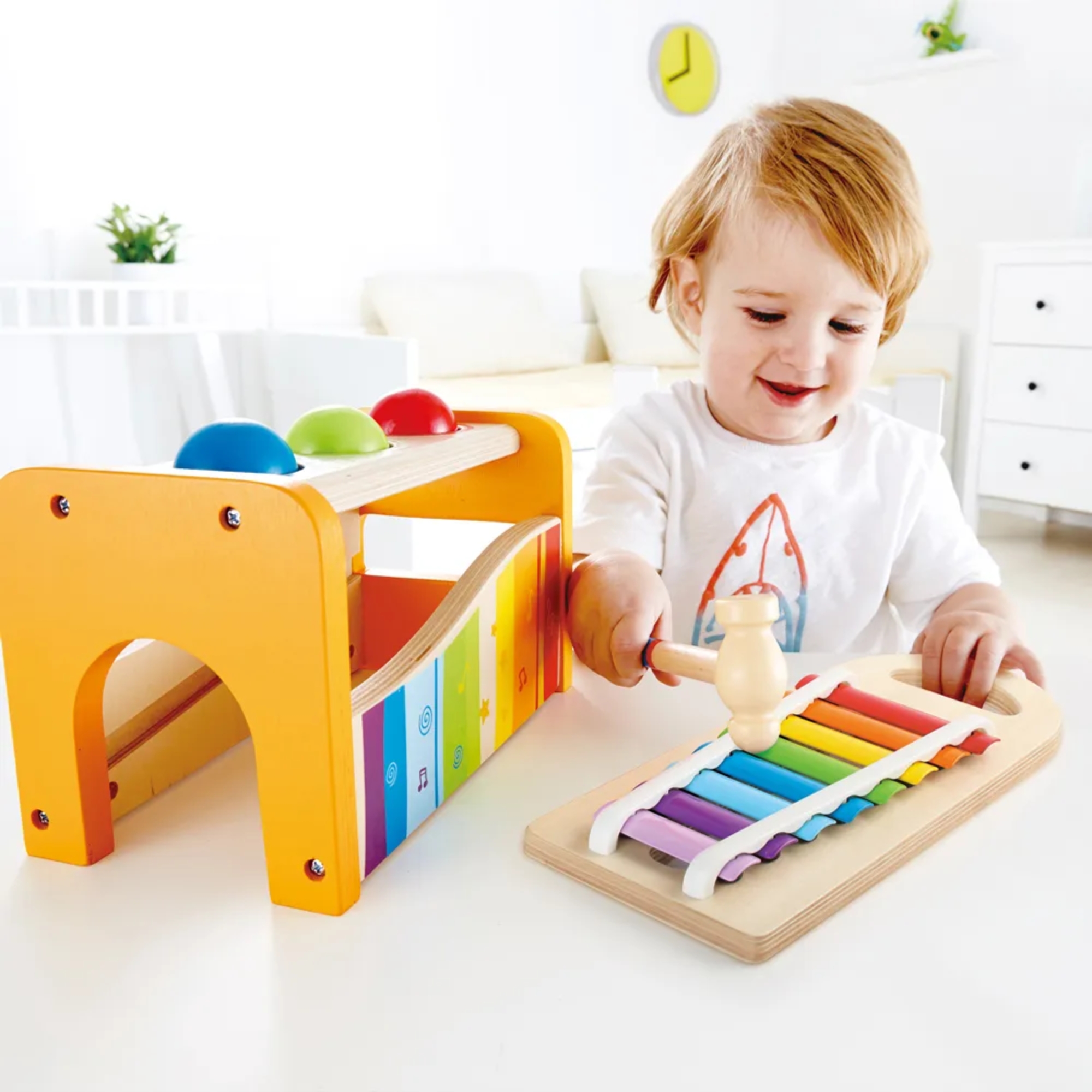 Brinquedo Infantil Bate Pino e Xilofone Musical Hape Xalingo - 98310