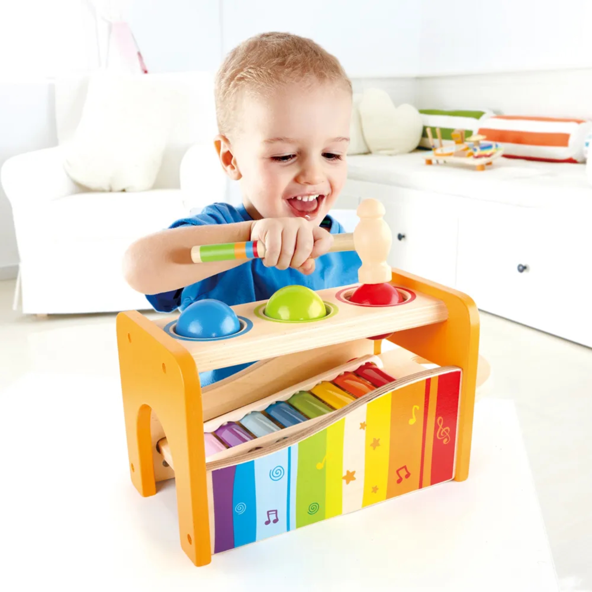 Brinquedo Infantil Bate Pino e Xilofone Musical Hape Xalingo - 98310