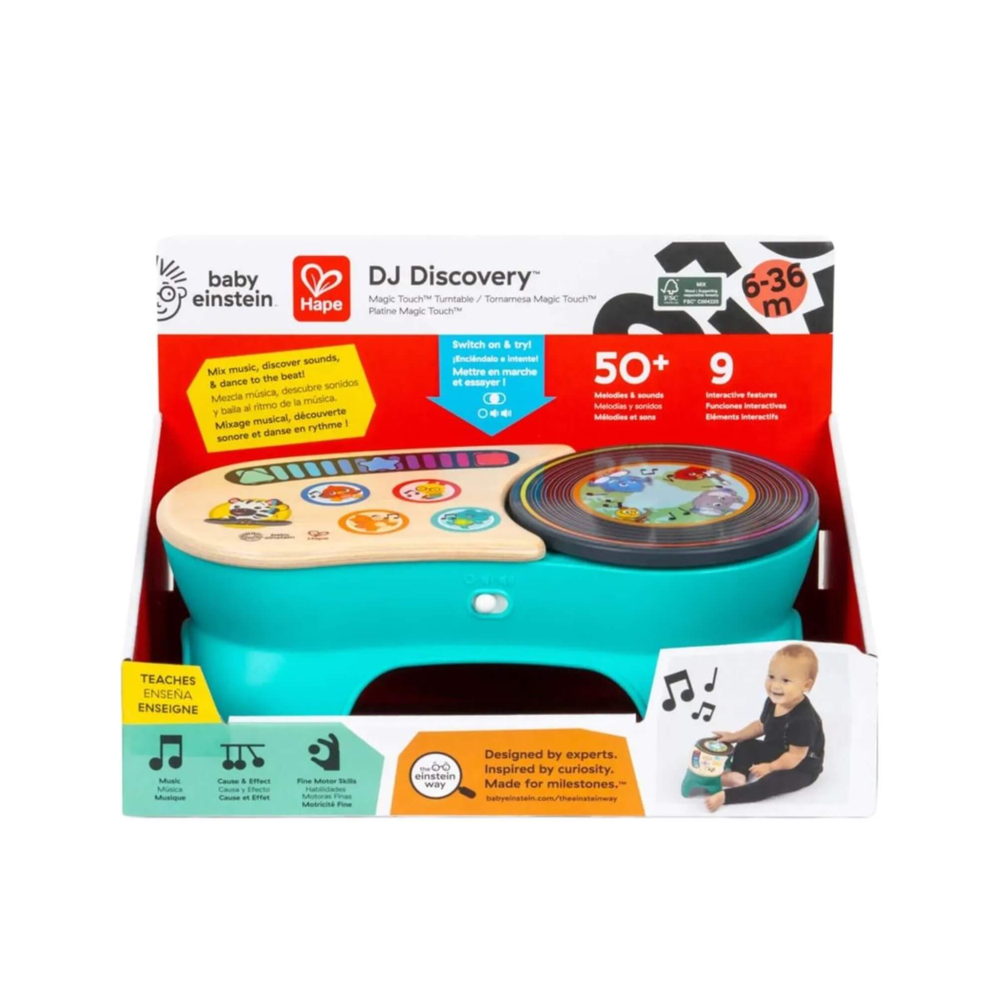 Brinquedo Infantil DJ Mesa de Som Infantil Hape Xalingo - 98390