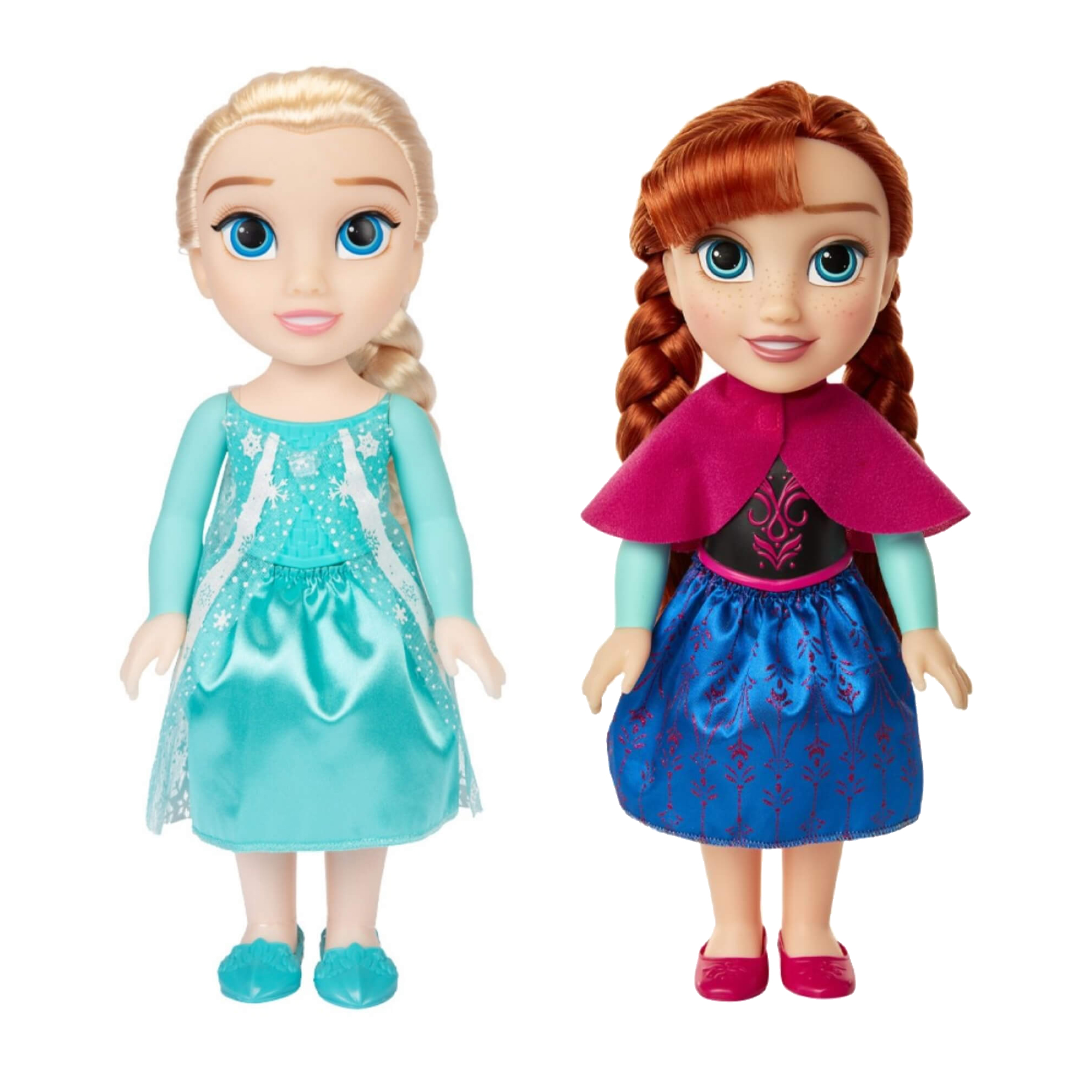 COMP Kit Boneca Infantil Disney Frozen Elsa + Anna 38cm Multikids