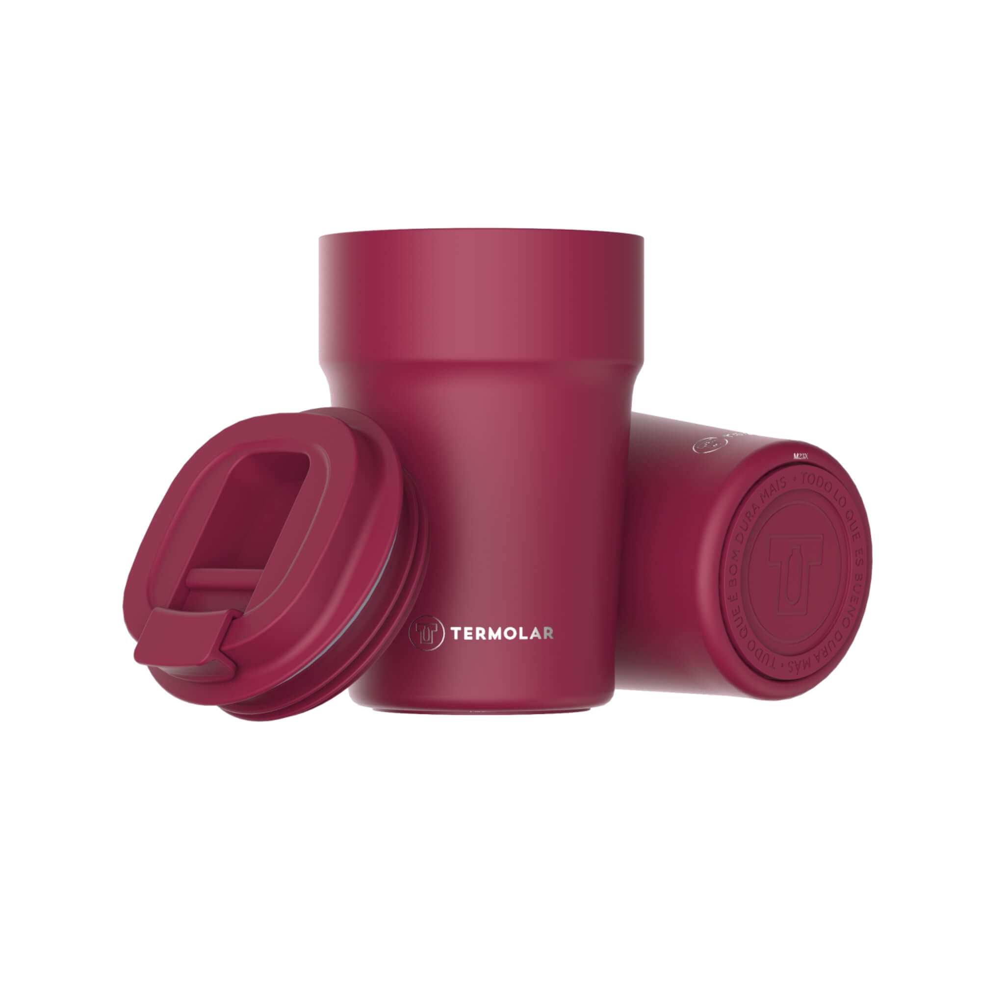 Copo Térmico Uniq Rosa Cyber 380mL Termolar - 57603