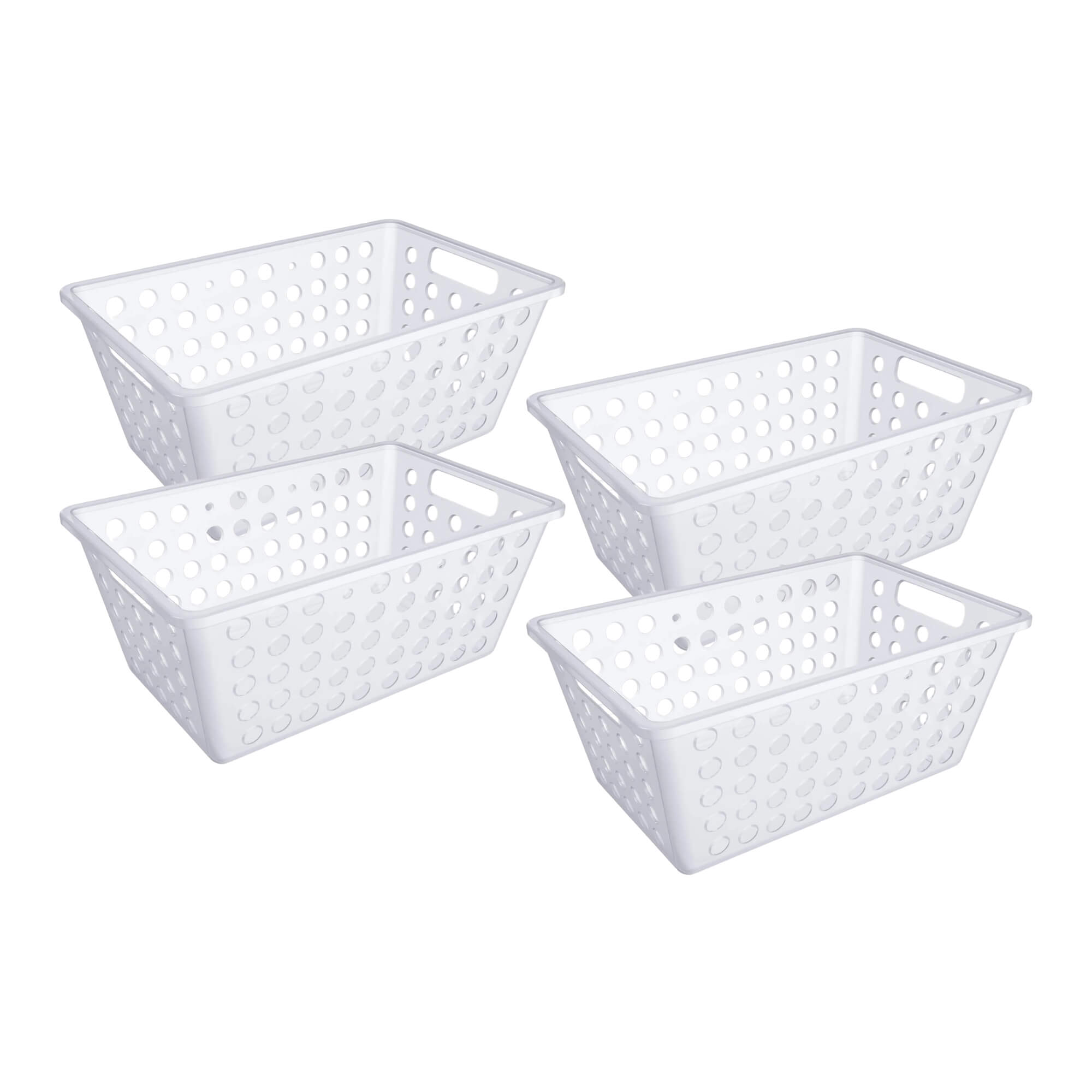 COMP Kit com 4 Cestas One Grande 28,8x19,1x12,3cm Natural Coza Brinox
