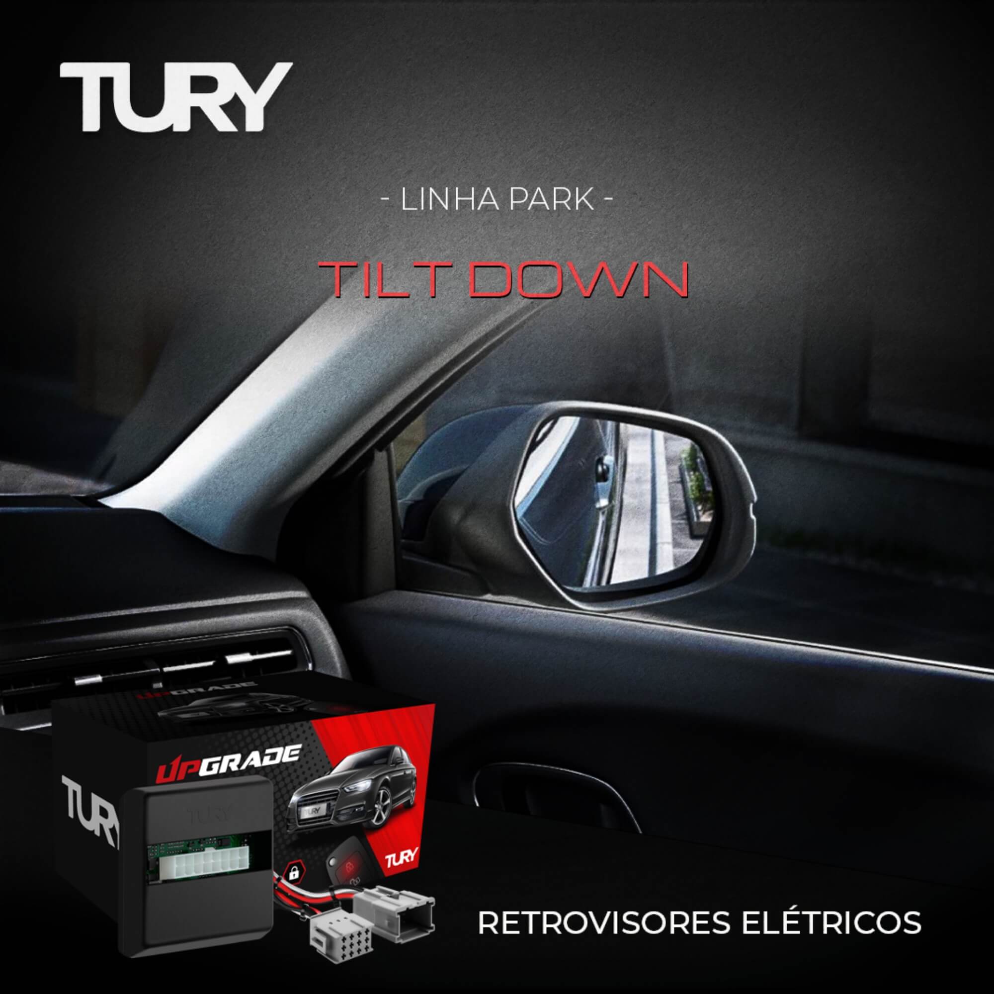 Módulo Inclinação Vidros + Retrovisores compatível c/ Scudo A partir de 2022 Tury - PARK4.4.3EG
