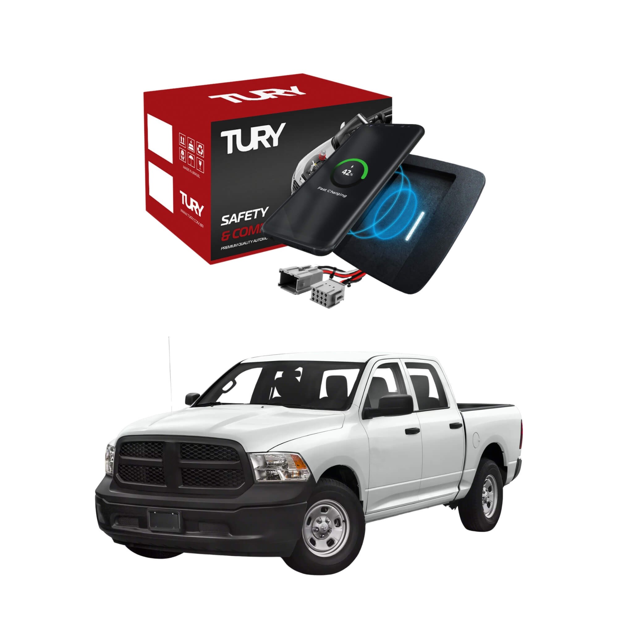 Modulo Eletronico Carregador Indutivo compatível c/ 1500 Classic 2019 Tury - ICHARGER1.0CF