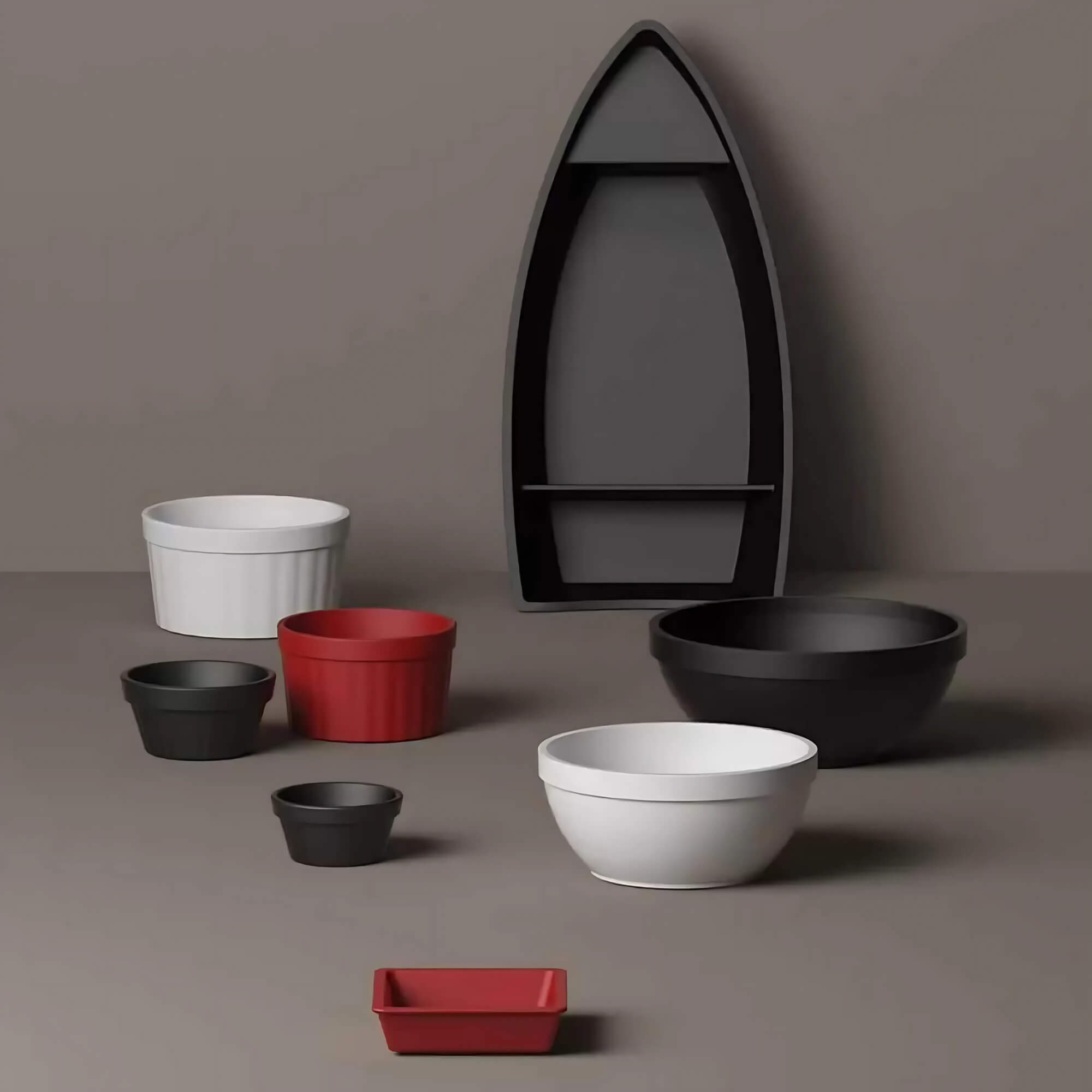 COMP Kit com 4 Tigelas Ramekin Uno 150ml Branco Coza Brinox - 10162/00077