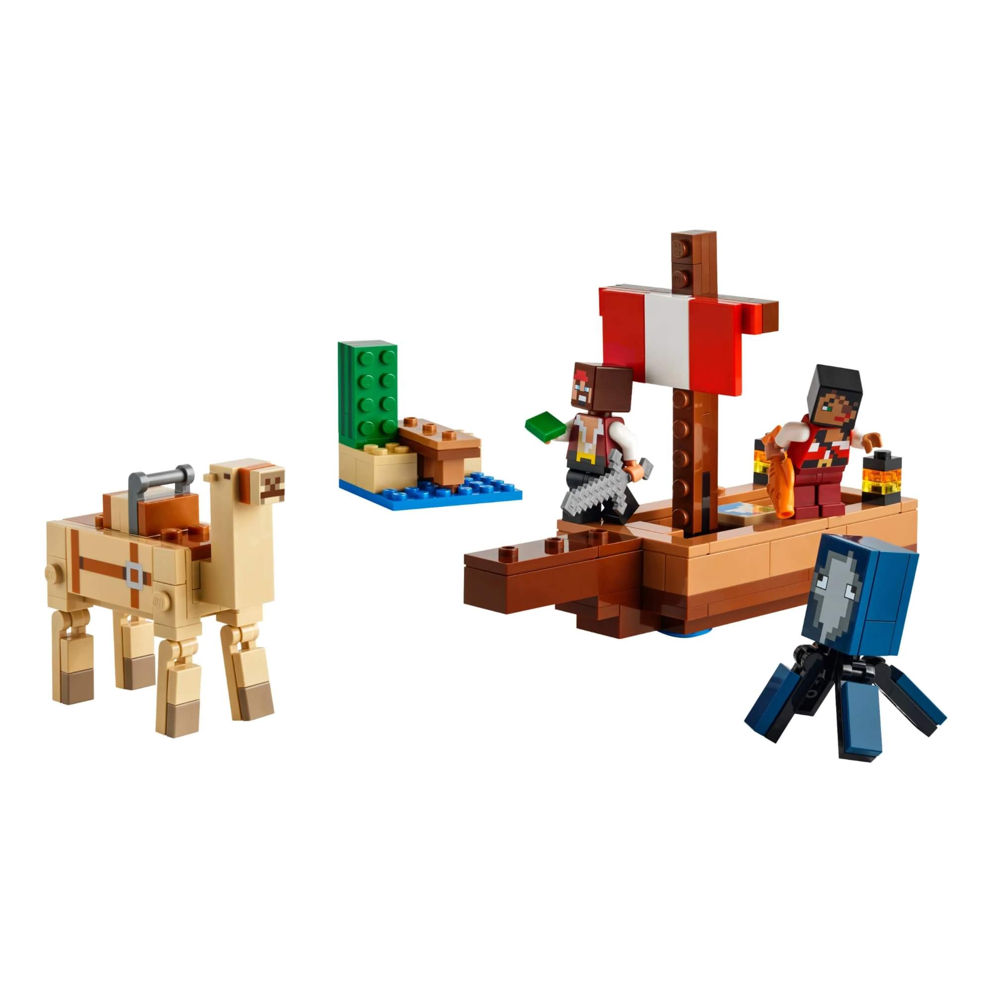 LEGO Minecraft A Viagem do Navio Pirata 166 Peças Brinquedo - 4111121259