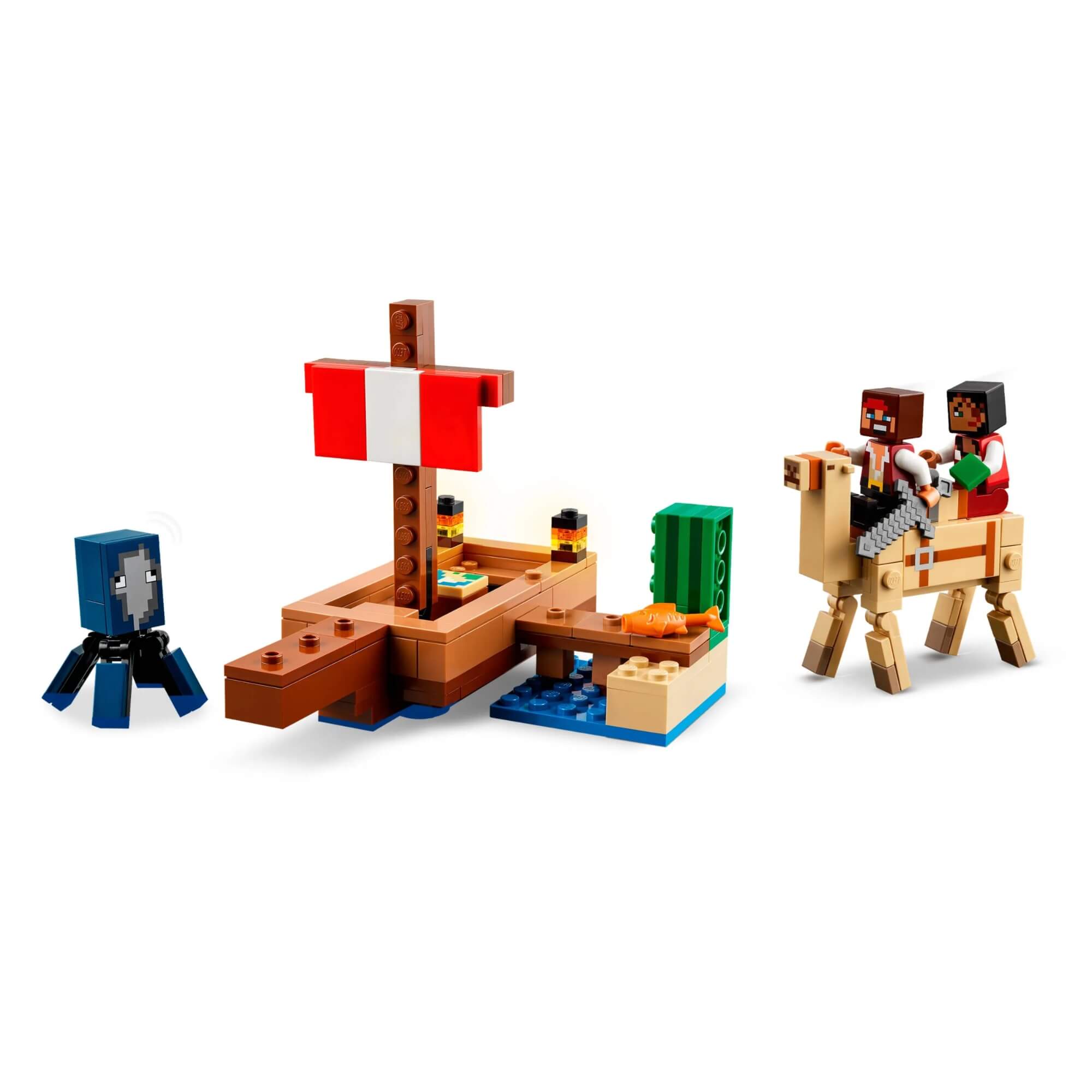 LEGO Minecraft A Viagem do Navio Pirata 166 Peças Brinquedo - 4111121259
