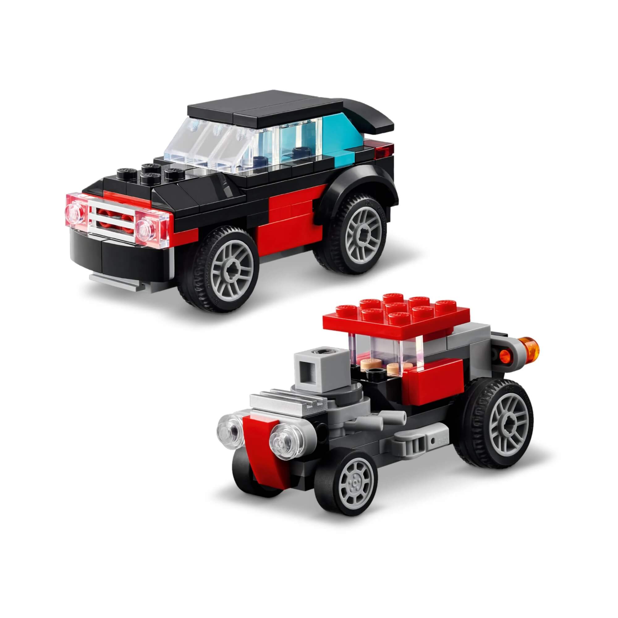 LEGO Creator 3 em 1 Caminhão Plataforma com Helicóptero 270 Peças - 4111131146