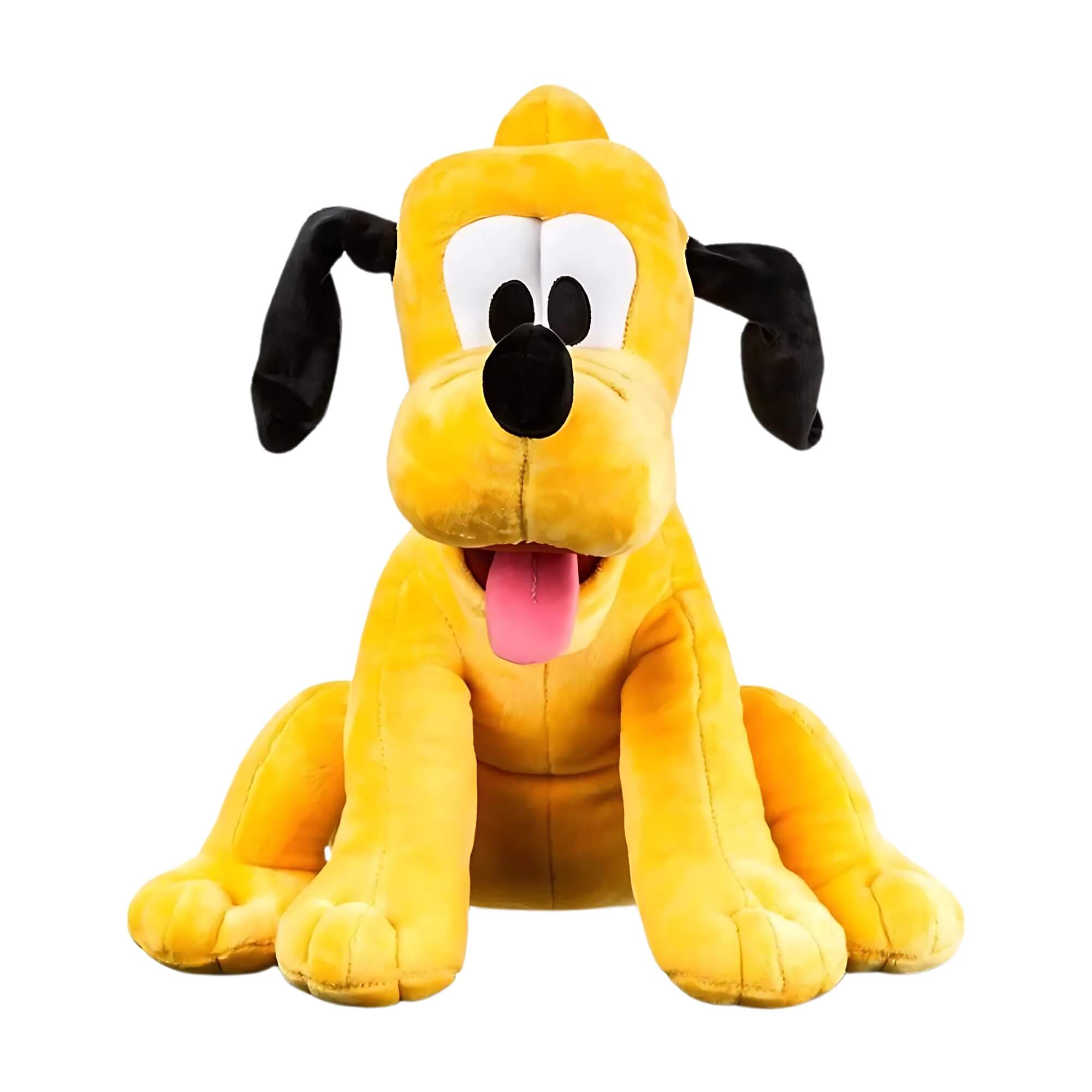 Pelúcia Pluto Amarelo 30cm C/ Mecanismo Orelhas Abre e Fecha Multikids - BR2351