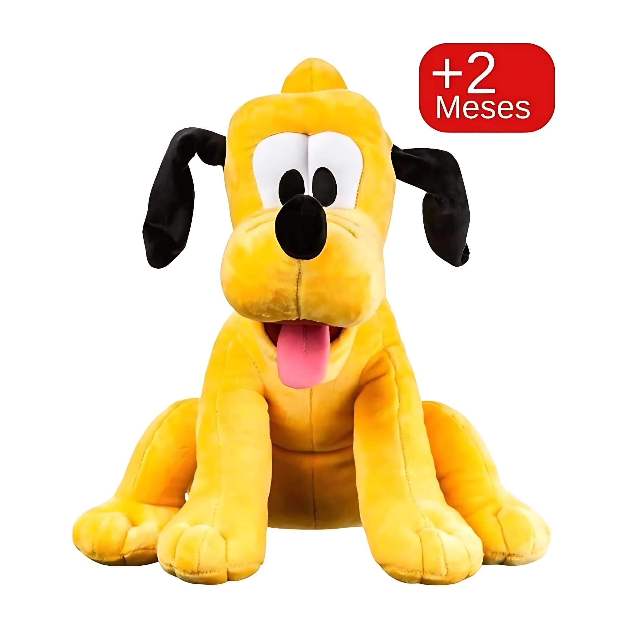 Pelúcia Pluto Amarelo 30cm C/ Mecanismo Orelhas Abre e Fecha Multikids - BR2351