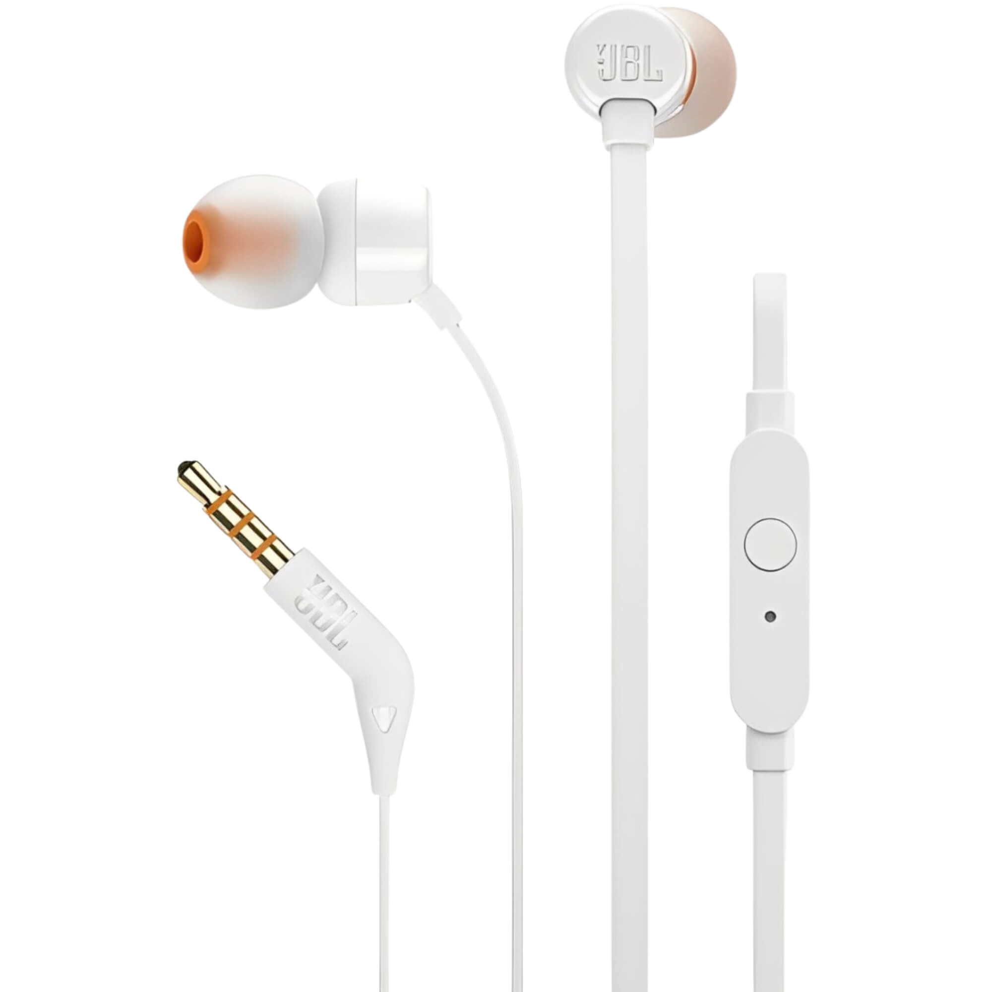 Fone de Ouvido JBL  In Ear Intra-Auricular Branco - JBLT110WHT
