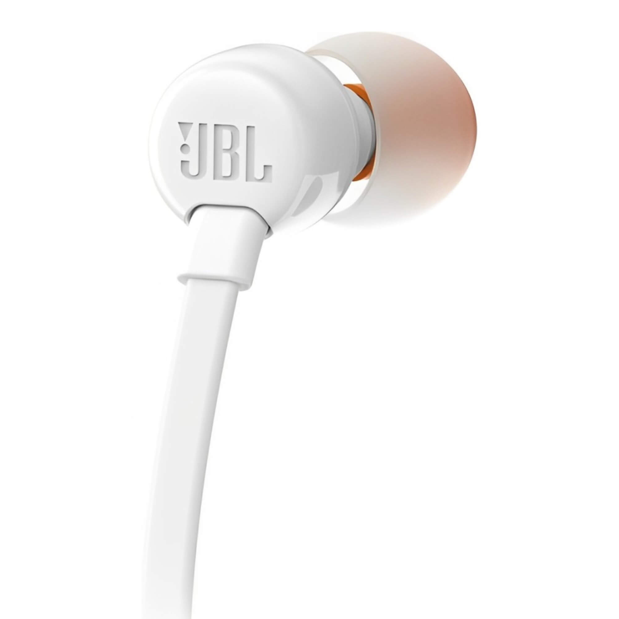 Fone de Ouvido JBL  In Ear Intra-Auricular Branco - JBLT110WHT