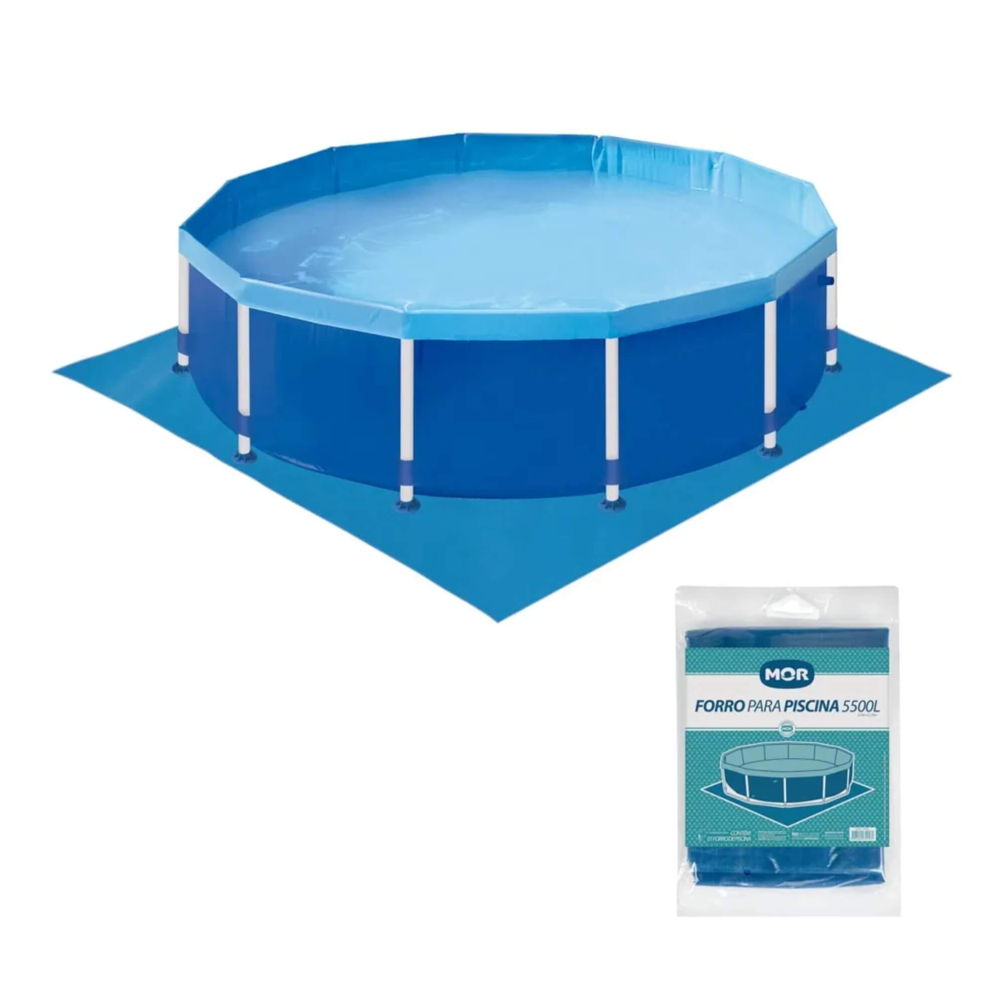 Forro para Piscina Circular 5.500 Litros Mor - 001456 Lona