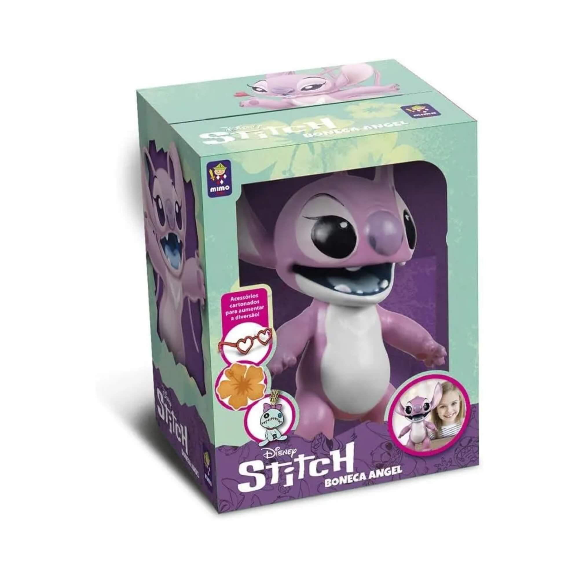 Boneca Angel Gigante Vinil 40cm Coleção Lilo & Stitch Disney Mimo Toys - 0426