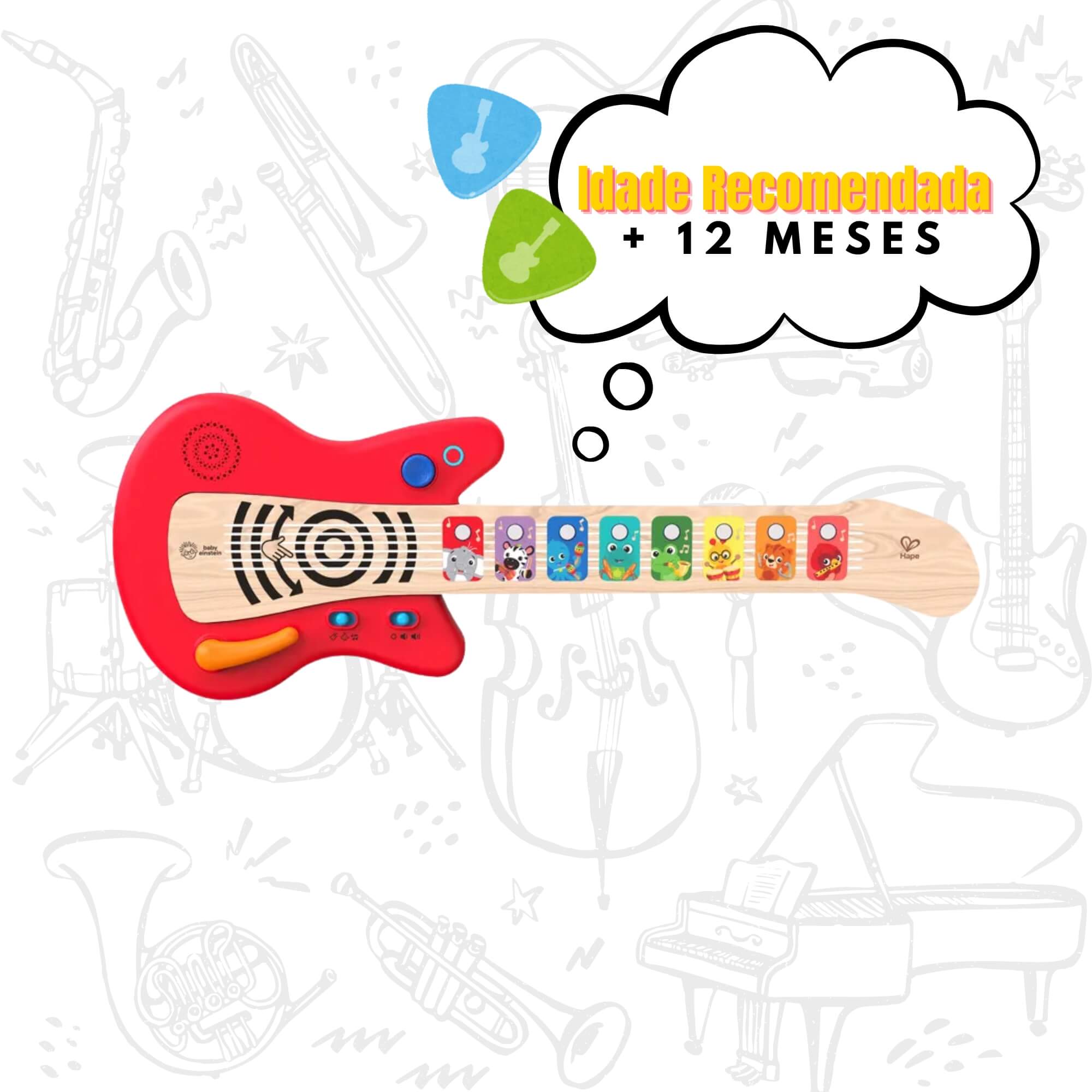 Brinquedo Infantil Guitarra Musical Premium Xalingo - 98298