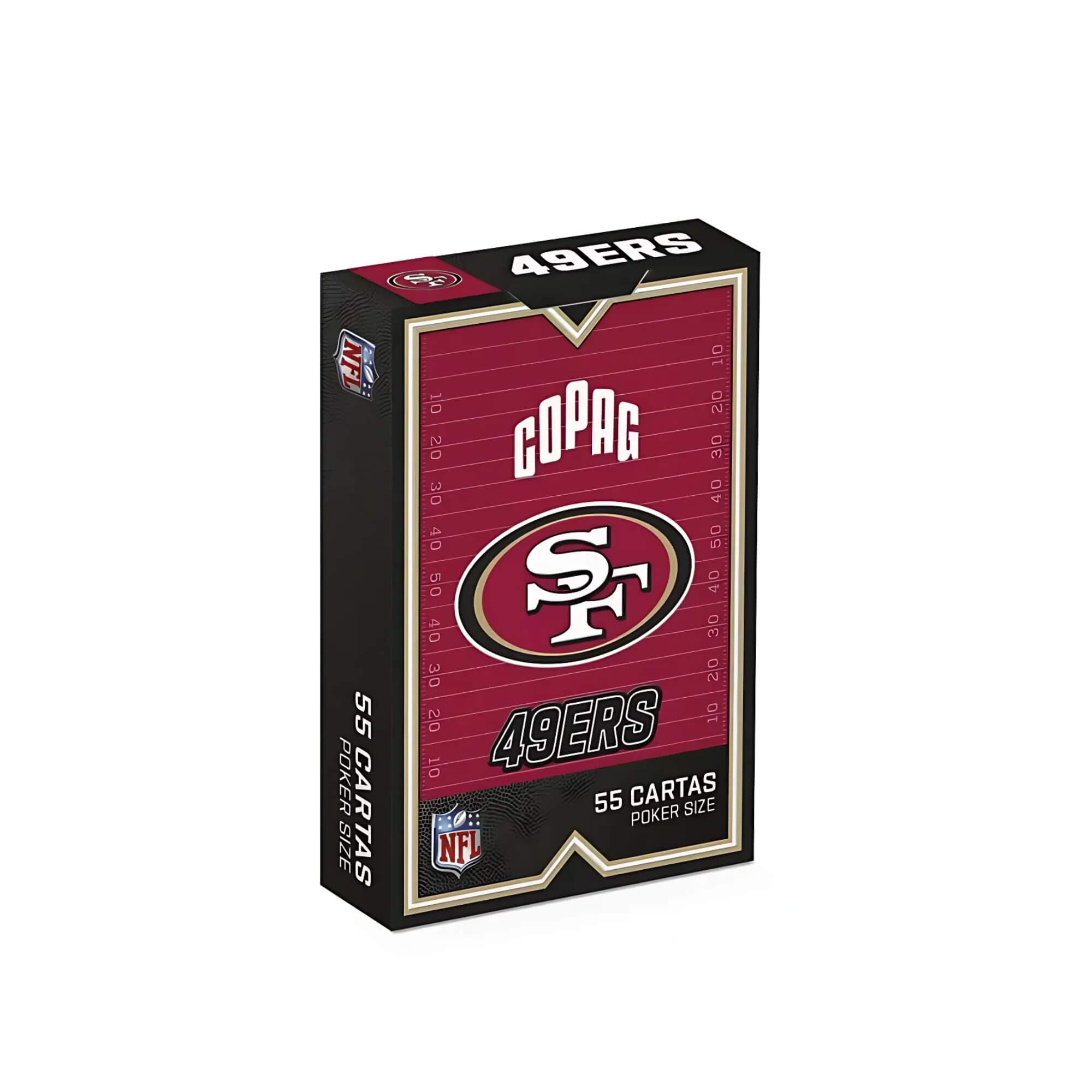 Jogo de Cartas Baralho NFL San Francisco 49ERS 55 Cartas Copag - 34589